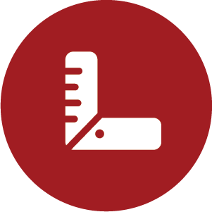 Icon_Construction Ruler_Maroon