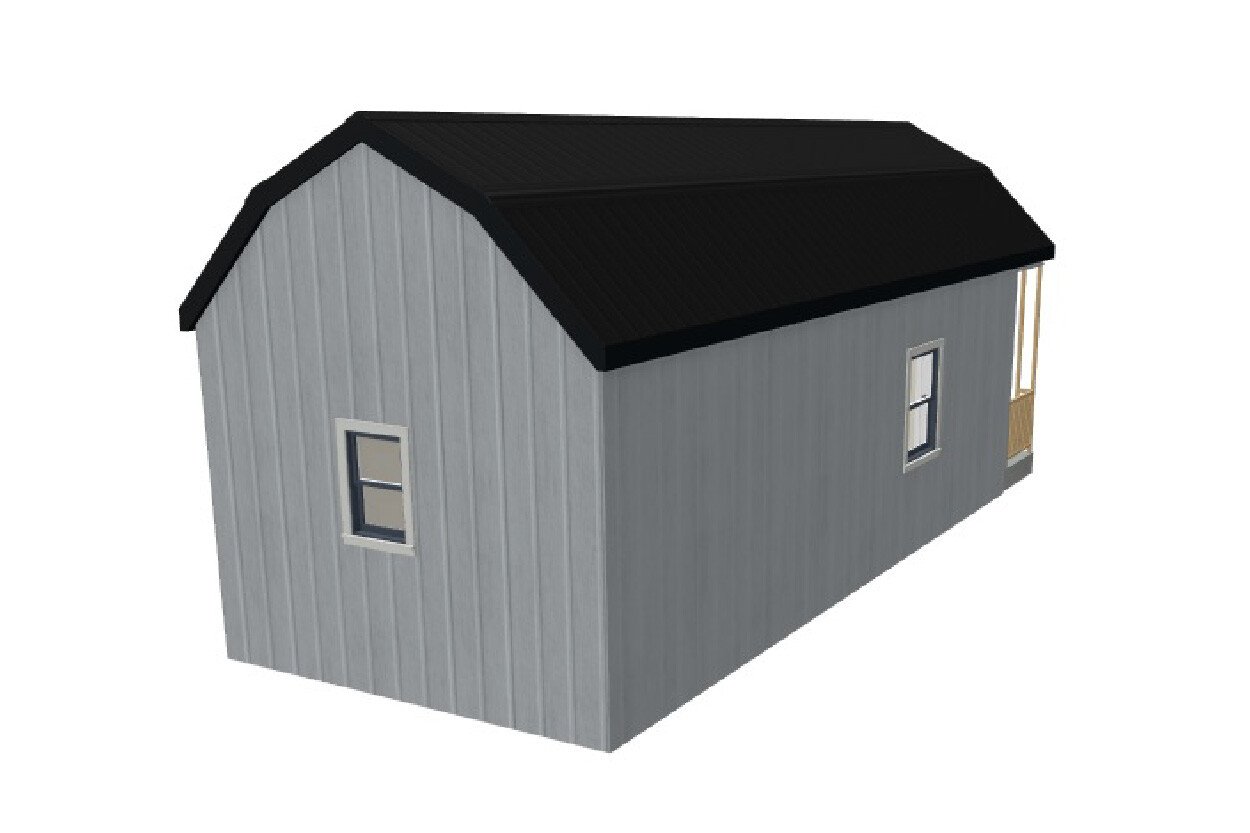 14x36_GambrelCabinWithPorch_Back
