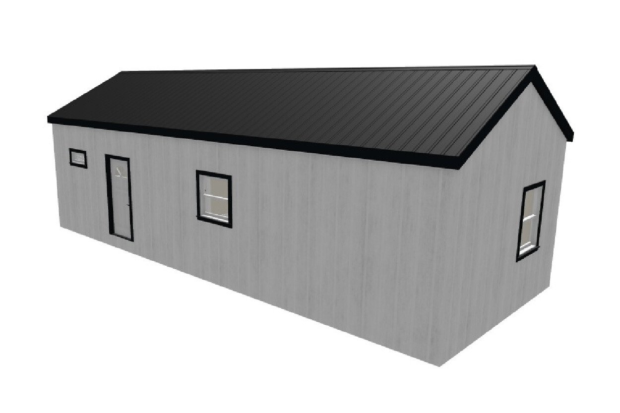 16x40_Dormer2BedroomCabin_Back