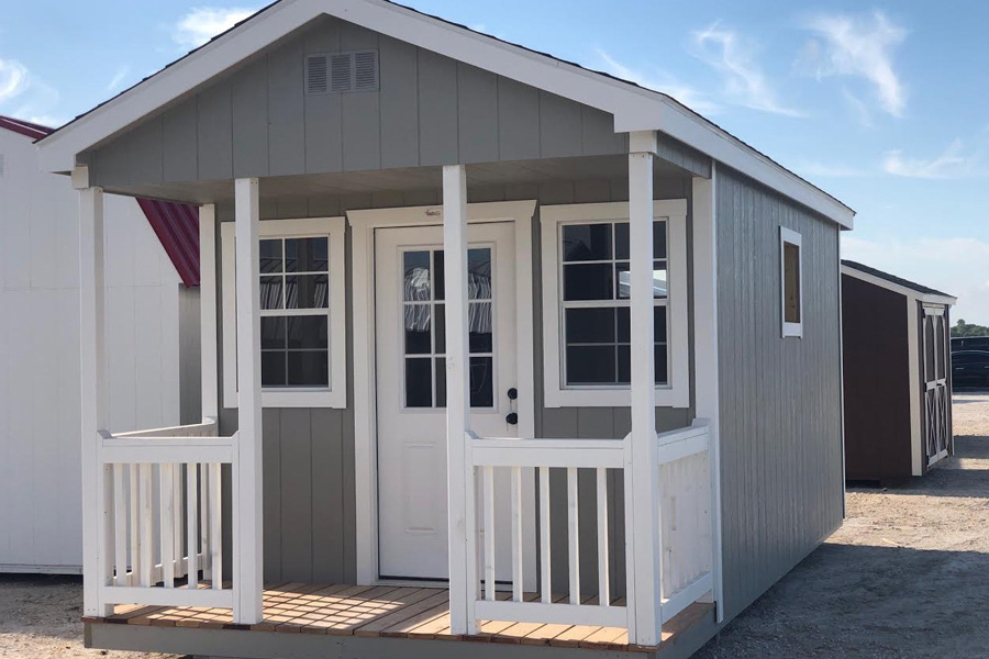 Gallery_UnfinishedTinyHouseCabin_UnfinishedTinyHouseCabin10x20DarkGrayMetalRoof_900x600