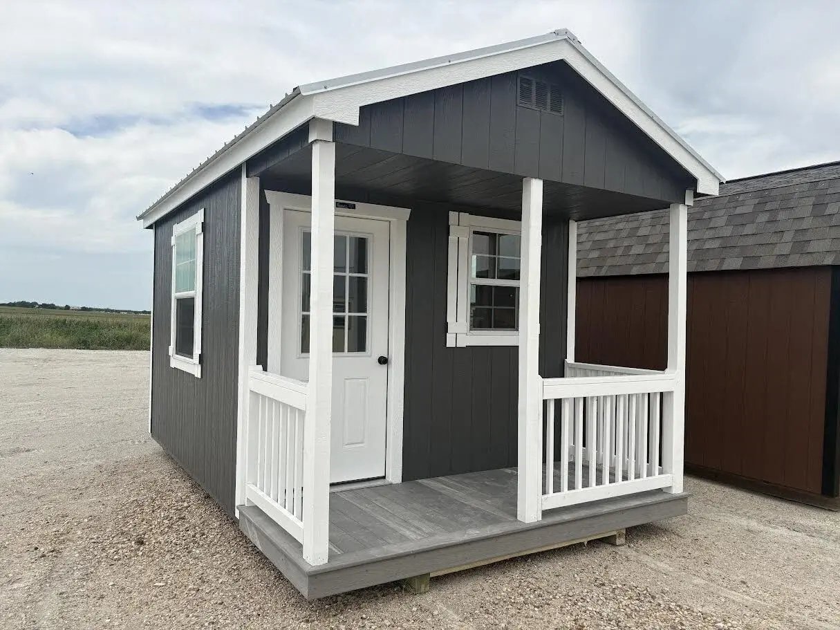 10x16 Gable Cabin w/porch #7836
