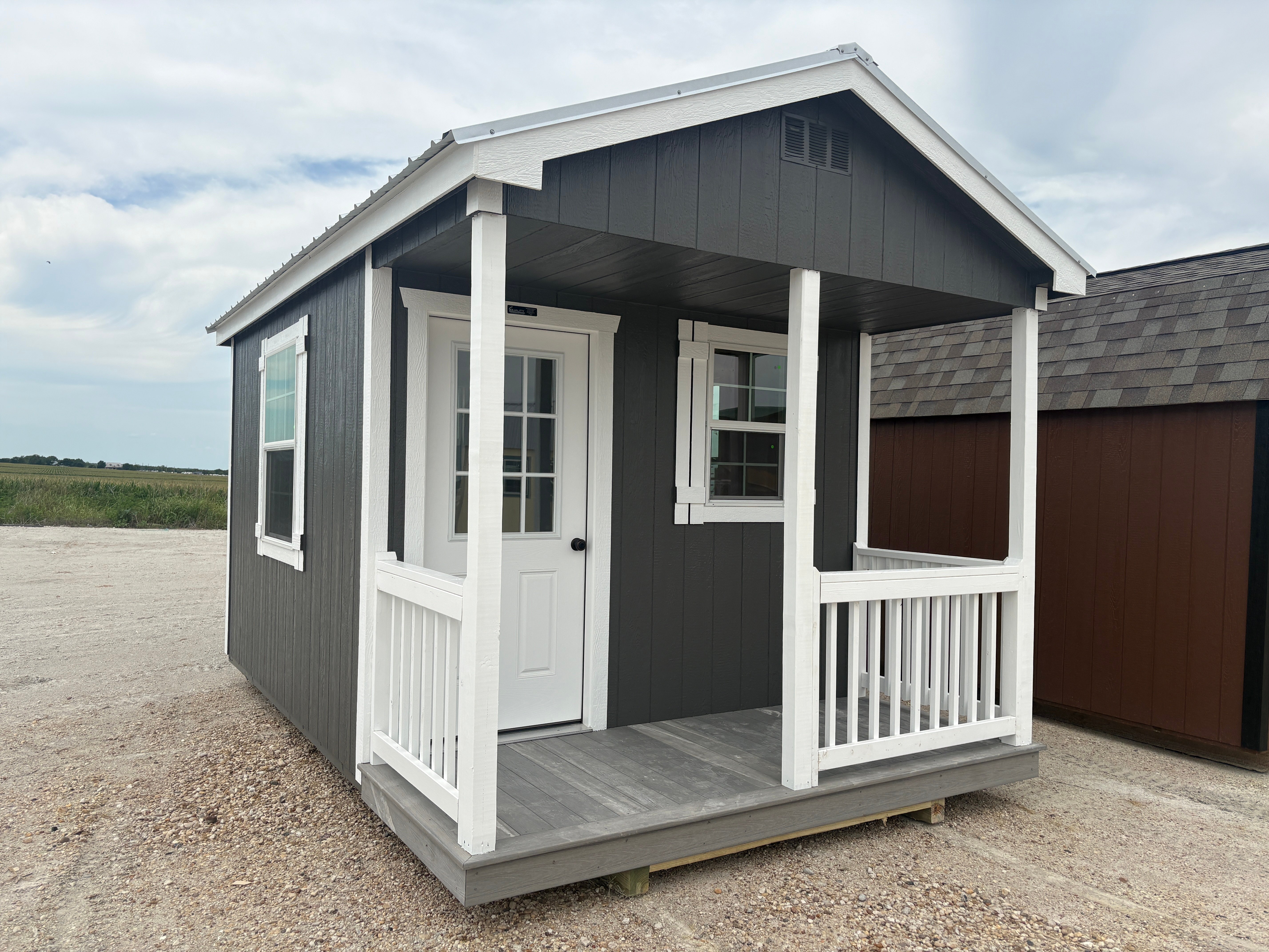 10x16 Gable Cabin with Porch #7836