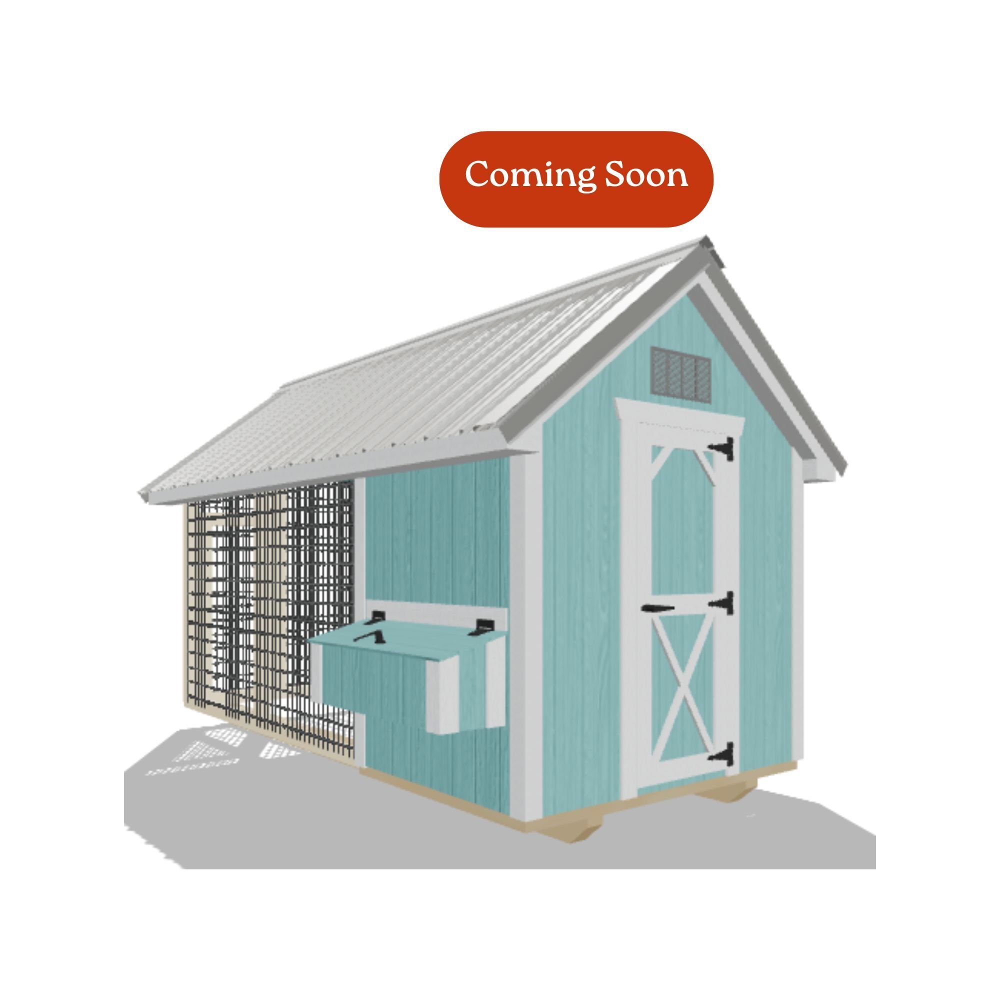 6x12 Chicken Coop #8425
