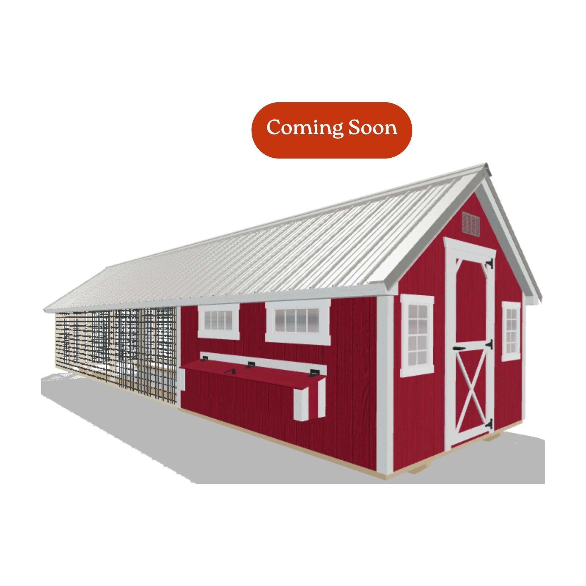 10x30 Chicken Coop #8454