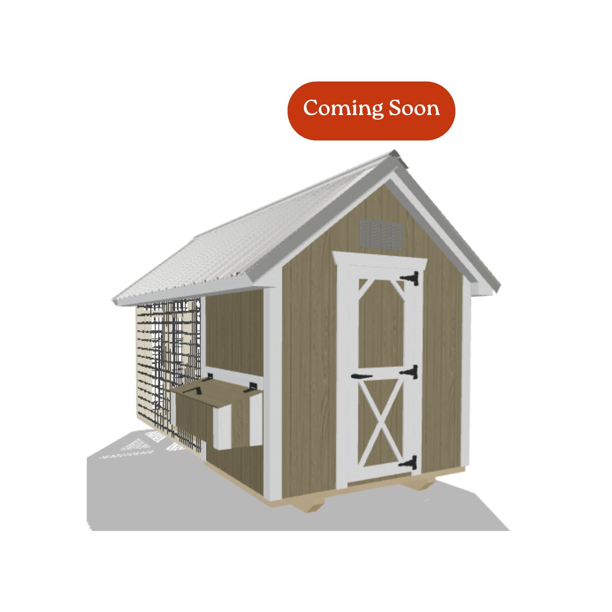 6x12 Chicken Coop #8520