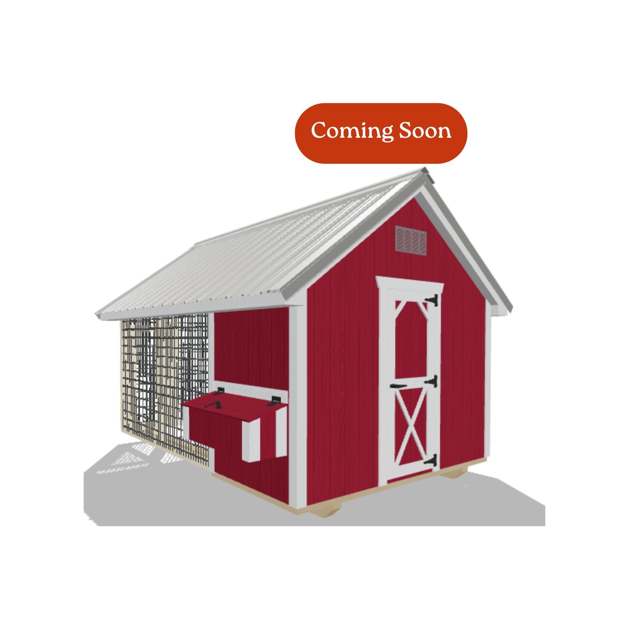8x12 Chicken Coop #8525