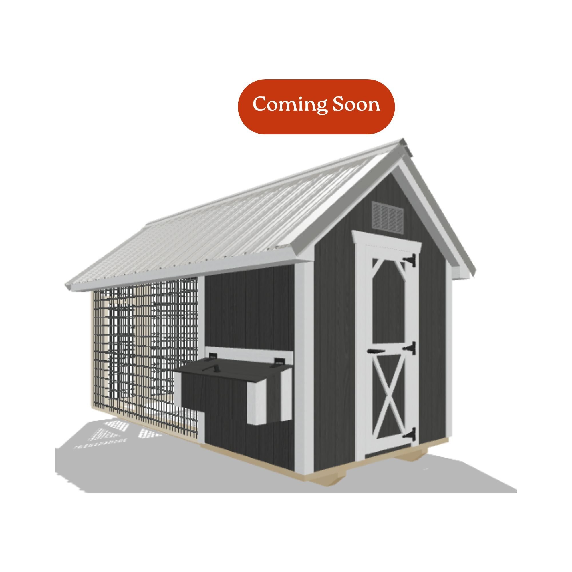6x12 Chicken Coop #8527