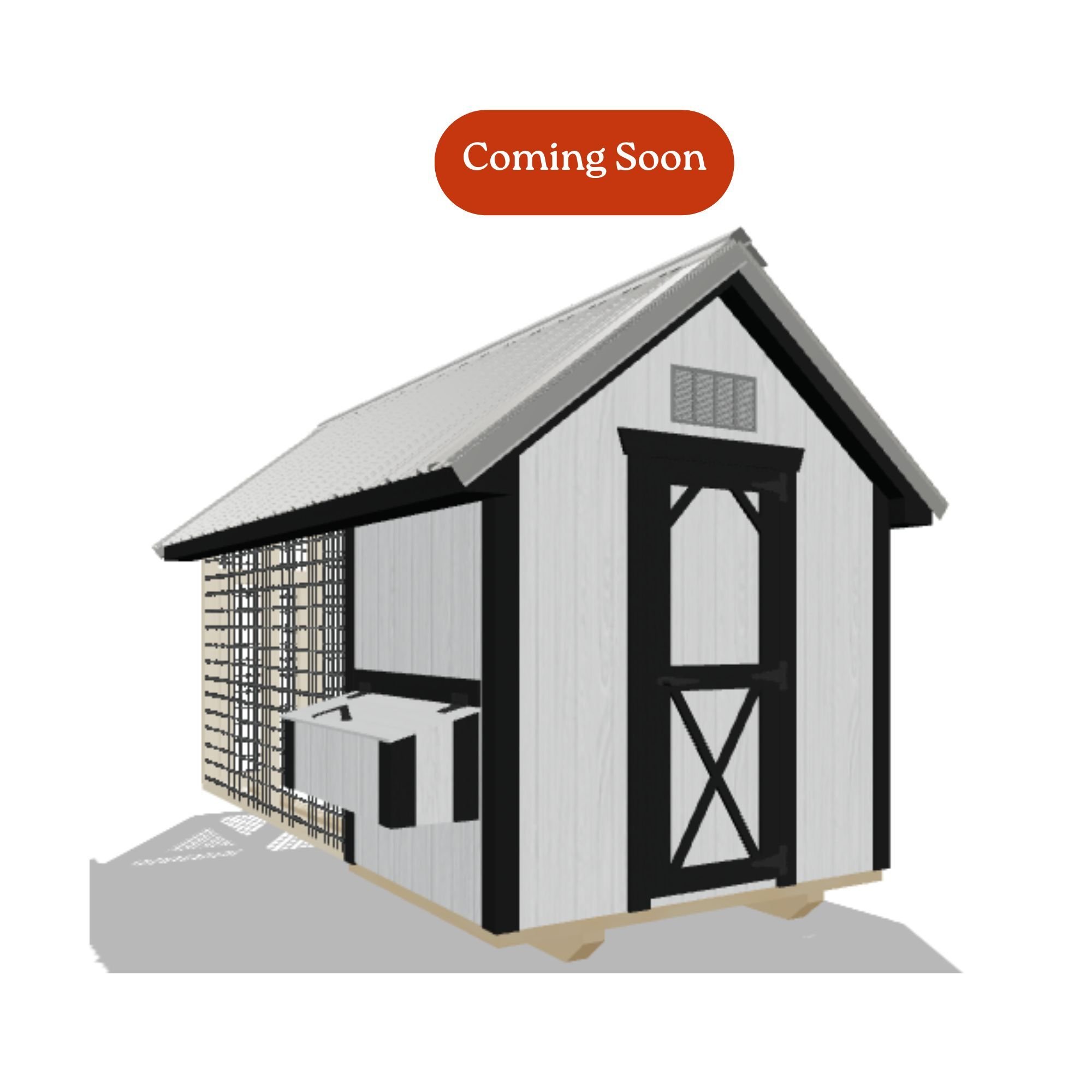 6x12 Chicken Coop #8529