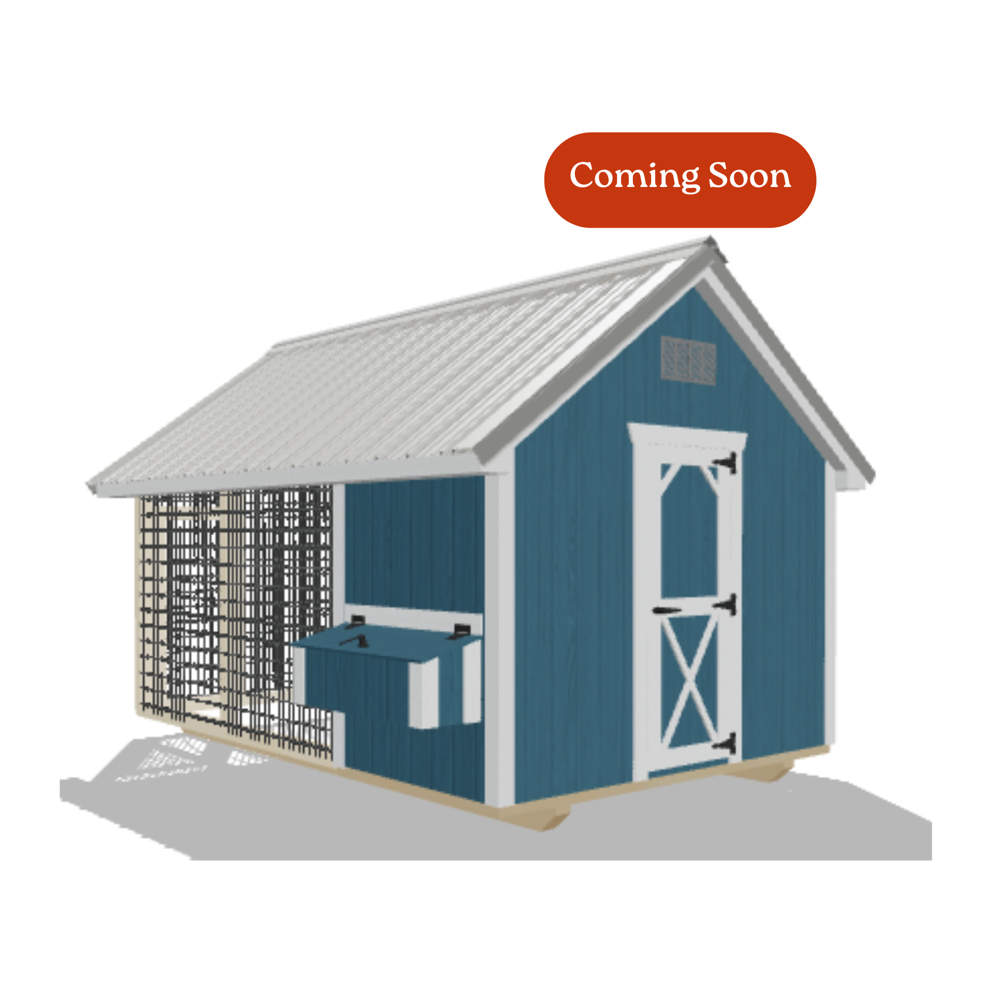 8x12 Chicken Coop #8565