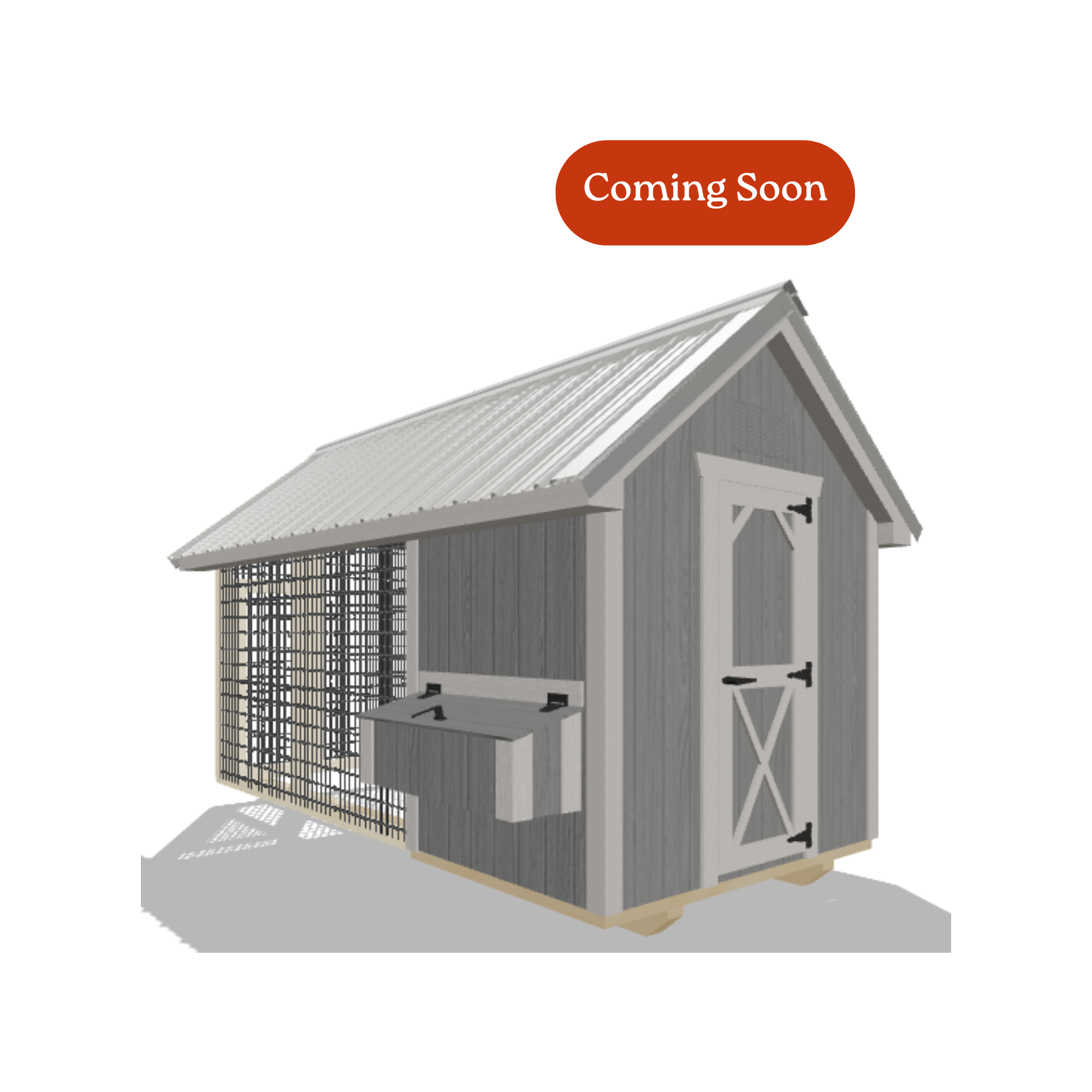 6x12 Chicken Coop #8584