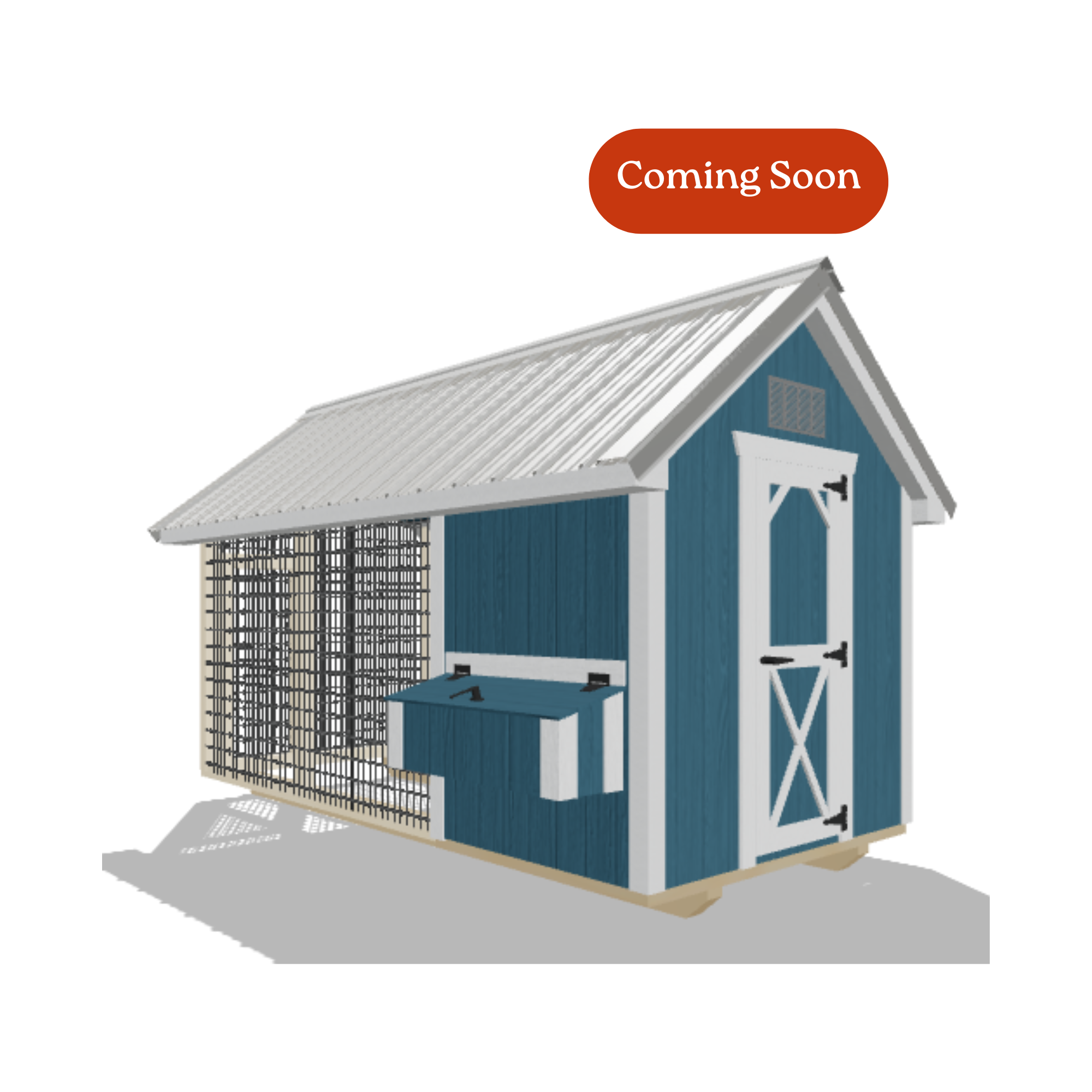 6x12 Chicken Coop #8595