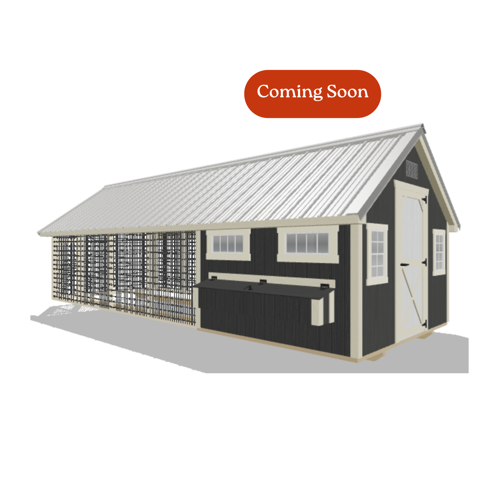 10x24 Chicken Coop #8687