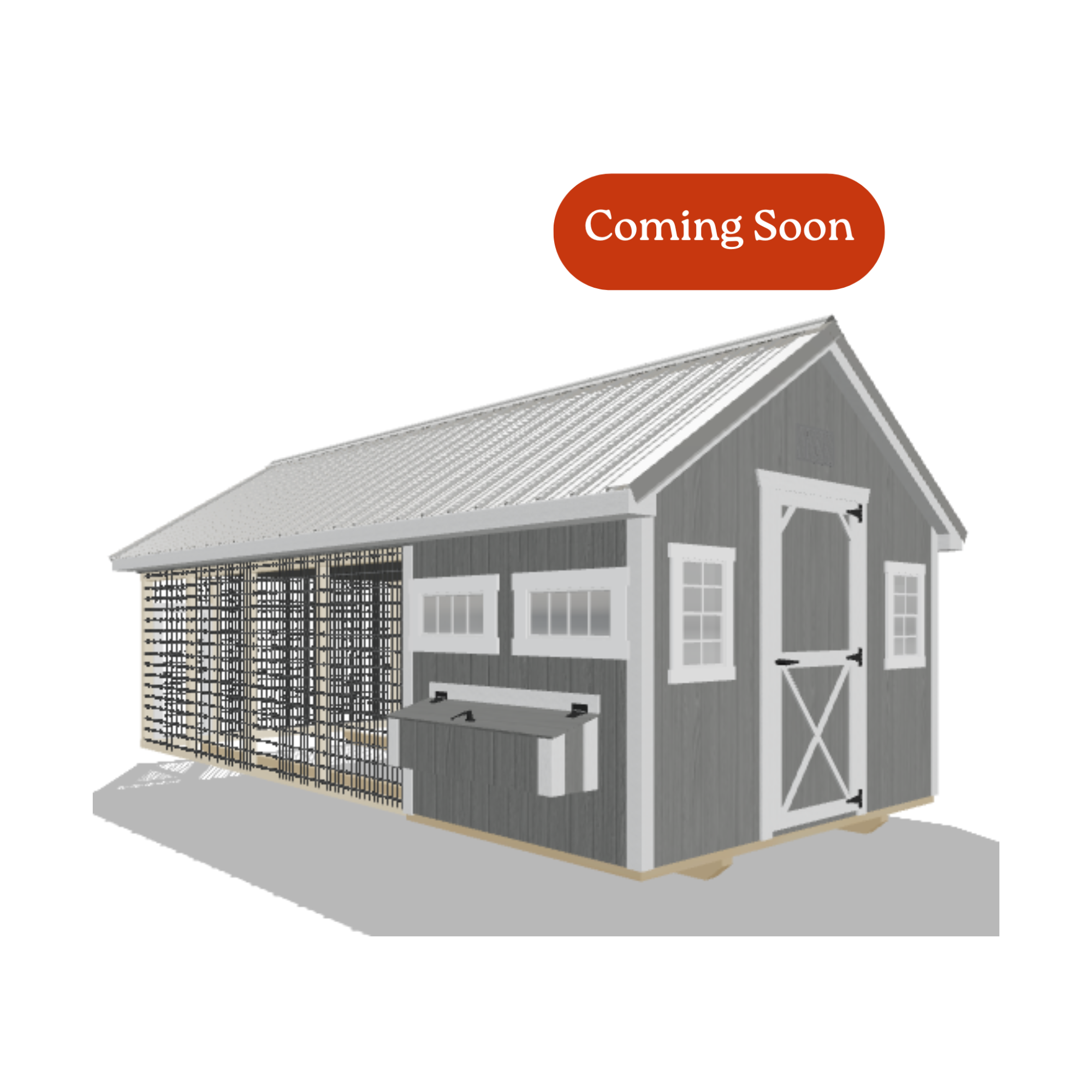 10x20 Chicken Coop #8854
