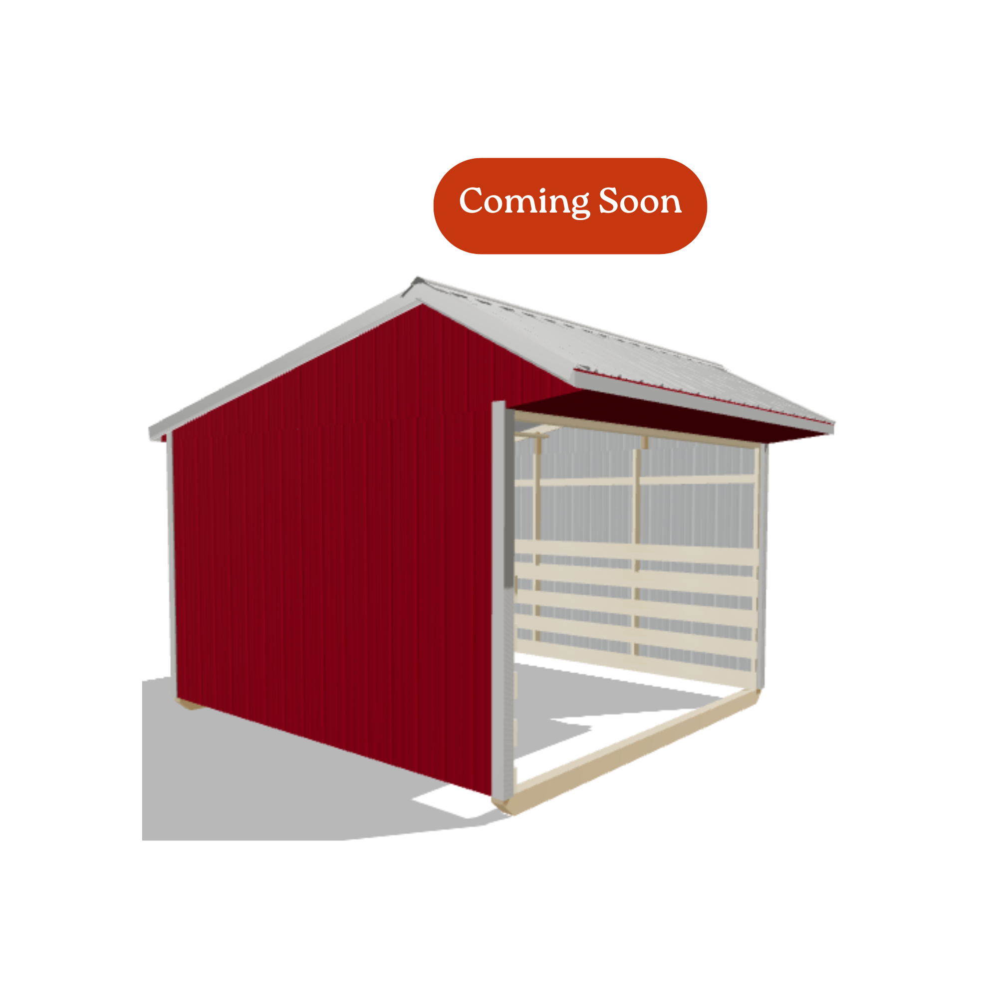 12x12 Metal Run-in Shed #8045