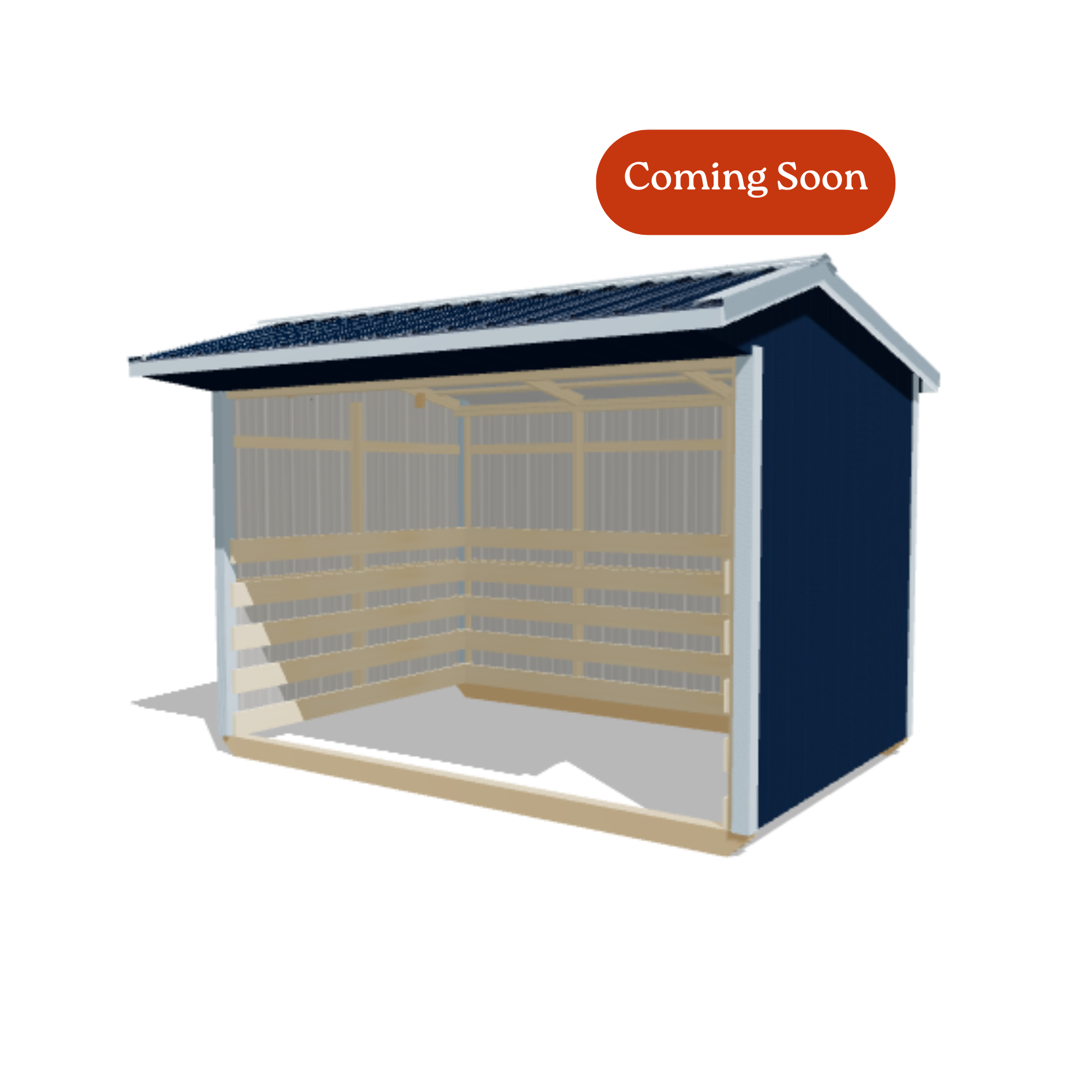 8x12 Metal Run-in Shed #8593