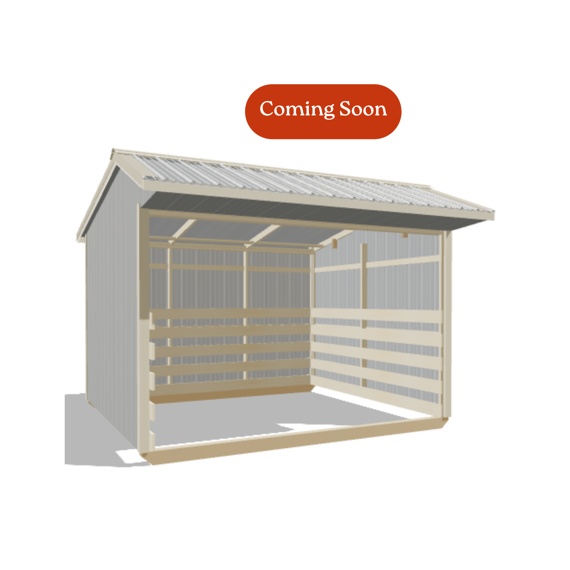 10x12 Metal Run-in Shed #8665