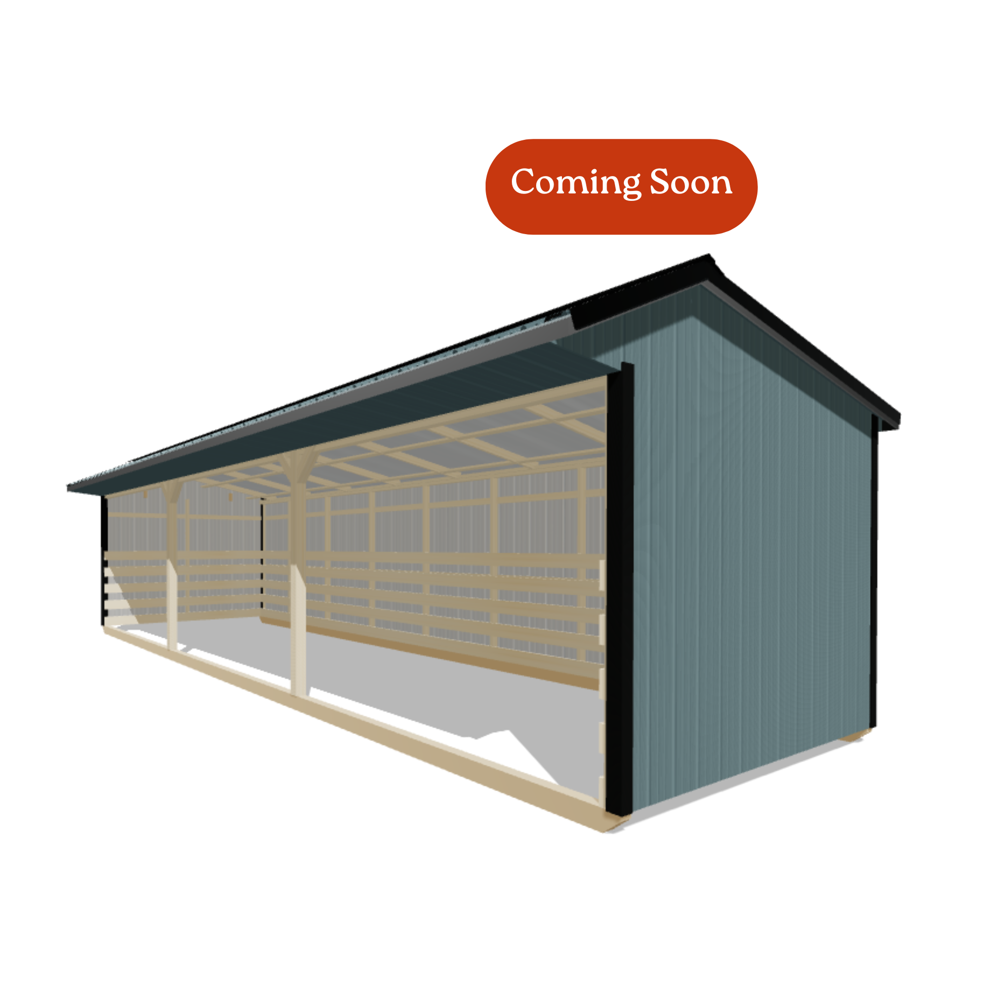 10x32 Metal Run-in Shed #8669