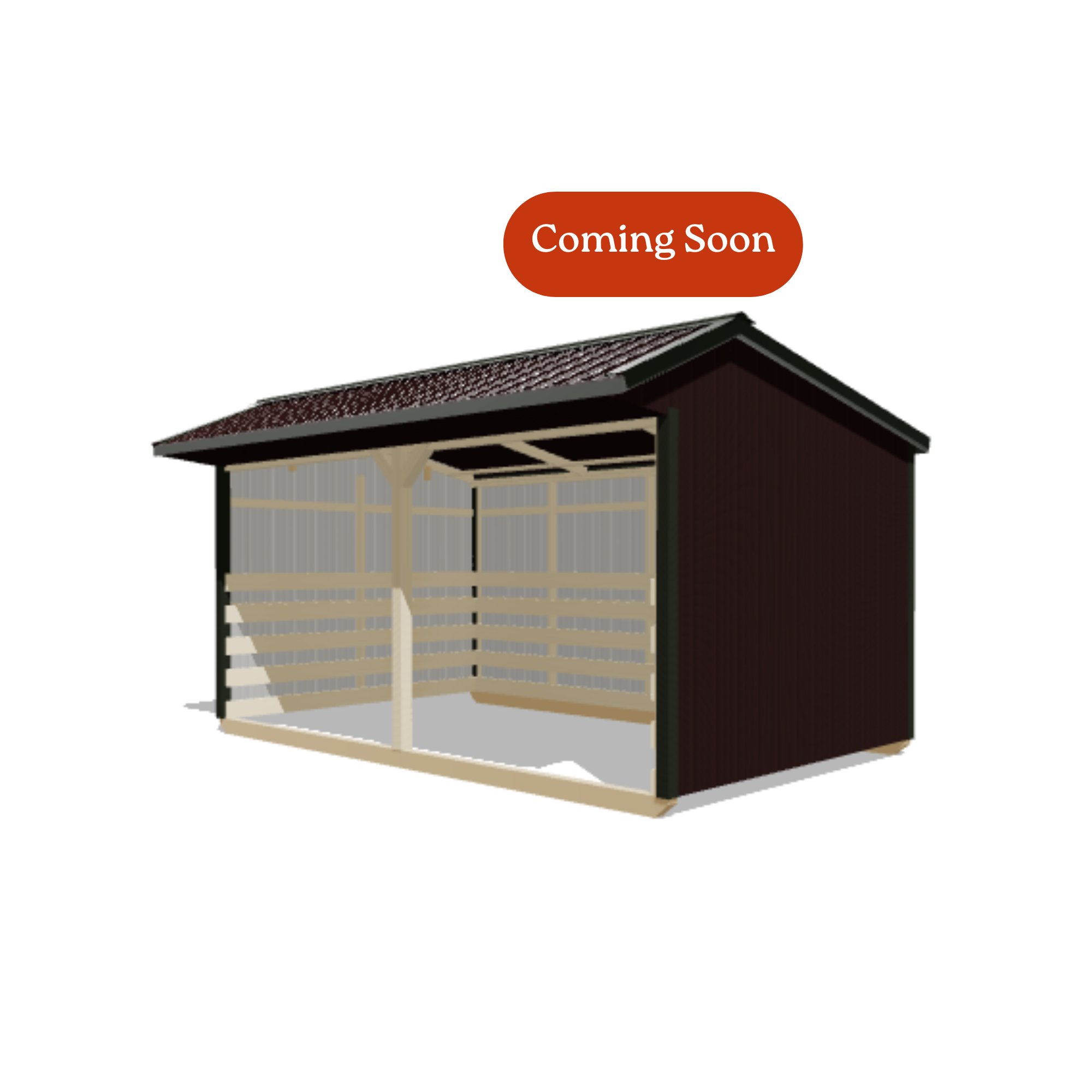 10x16 Metal Run-in Shed #8812
