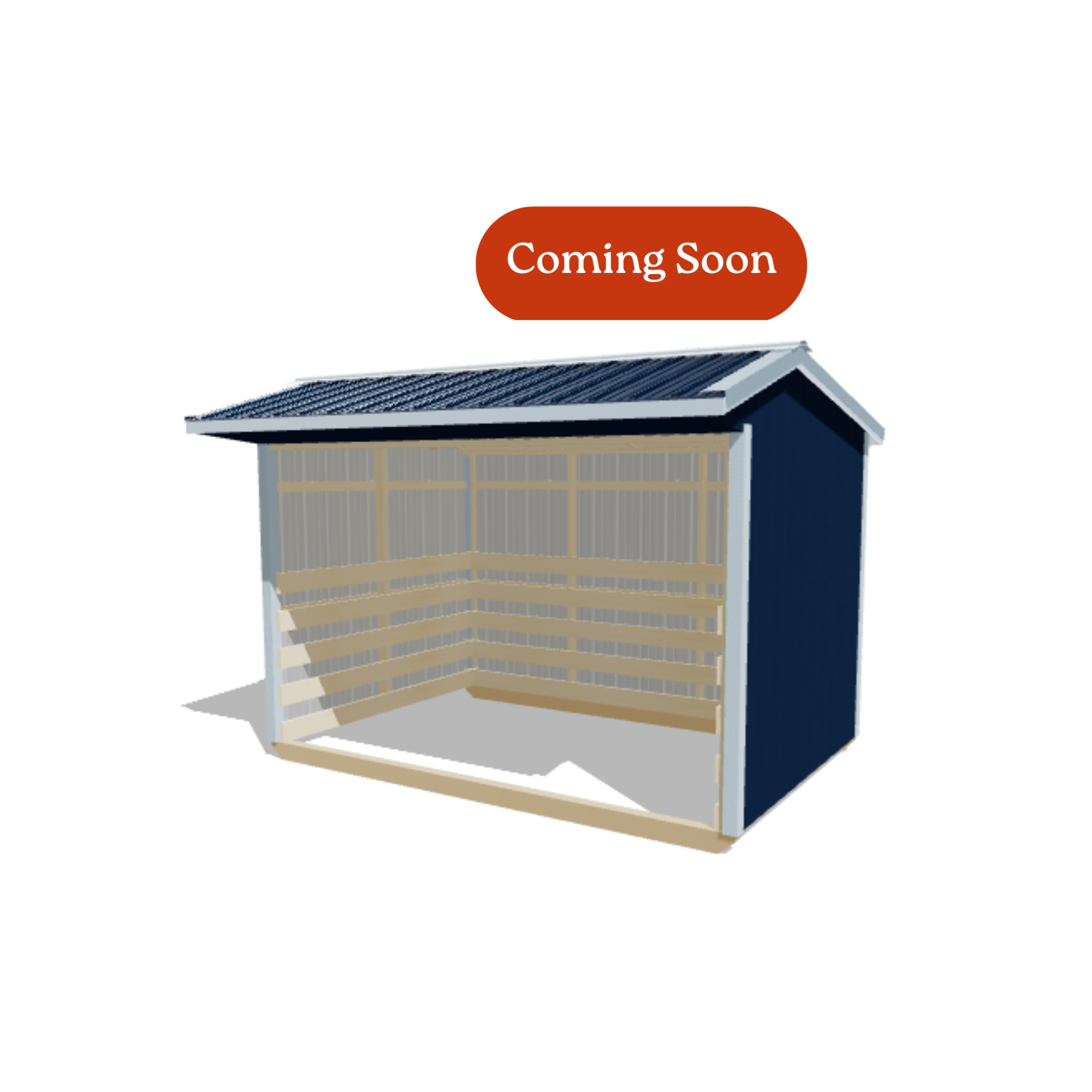 8x12 Metal Run-in Shed #8904