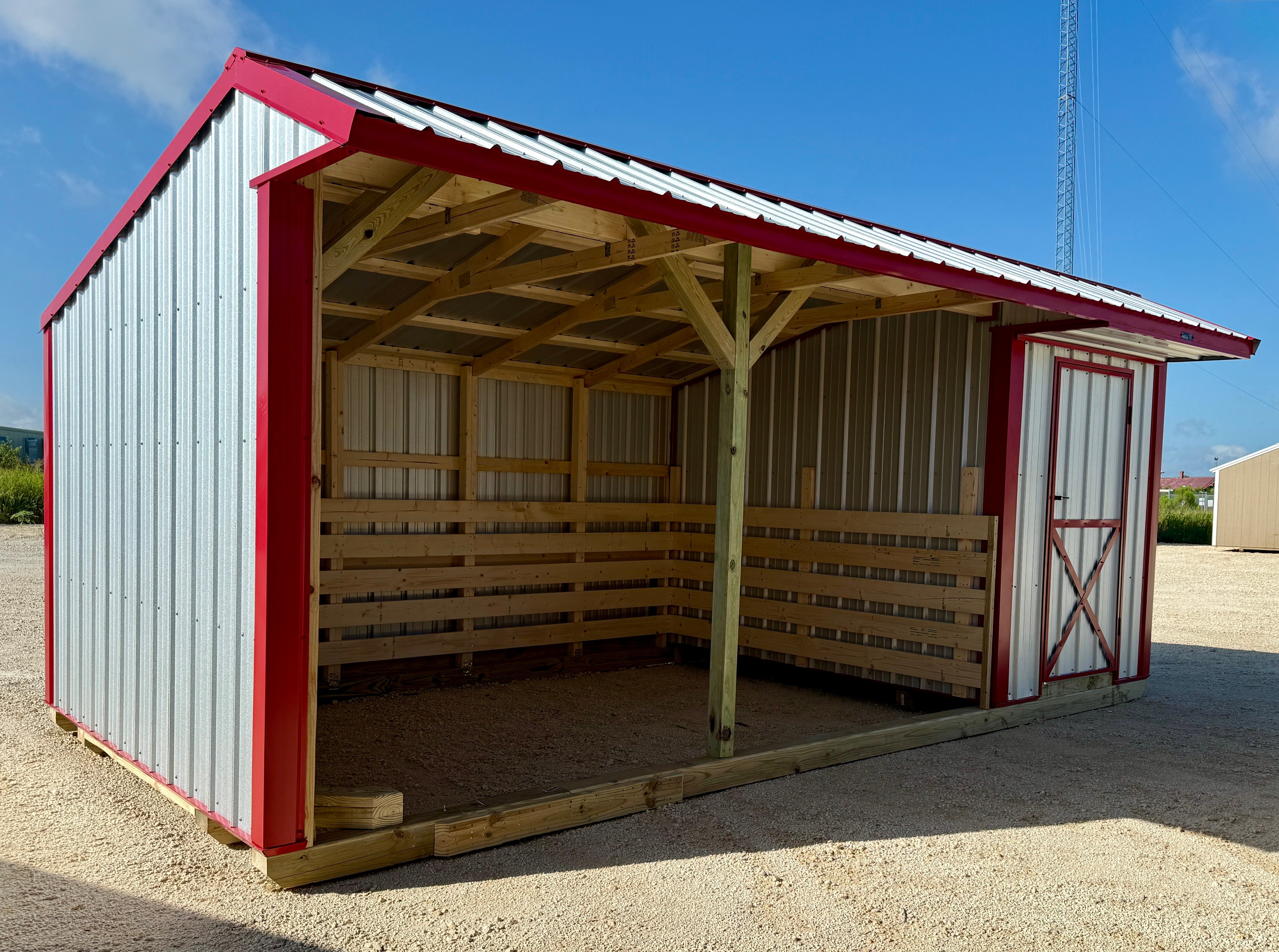 10x20 Run-in Shed with Tack Room #6539