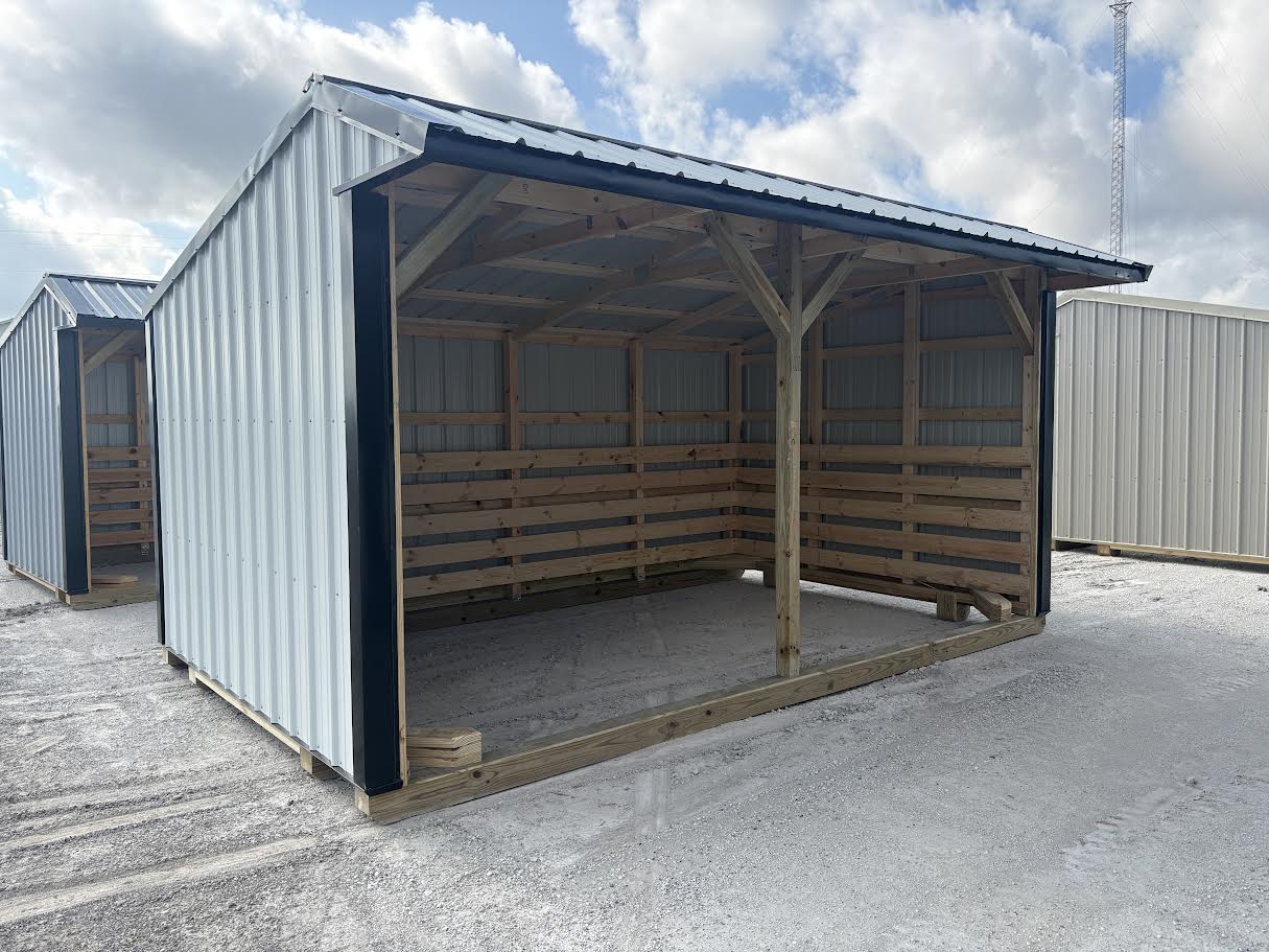 10x16 Metal Run-in Shed #8749