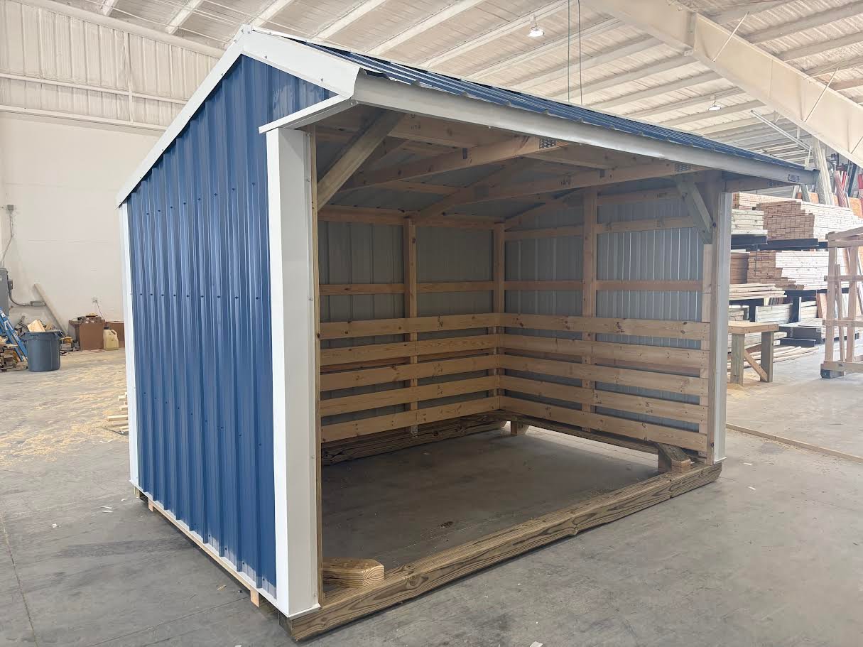 8x12 Metal Run-in Shed #8593