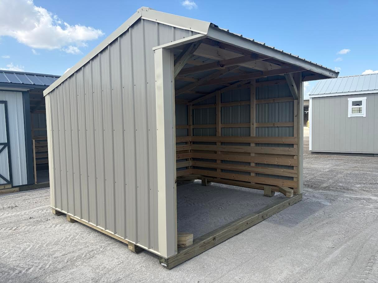 10x12 Metal Run-in Shed #8663