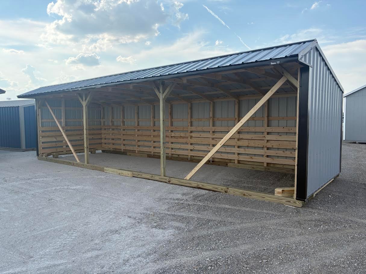 10x32 Metal Run-in Shed #8669