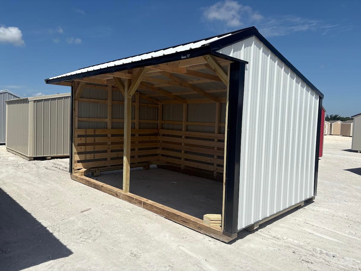 10x16 Metal Run-in Shed #8331