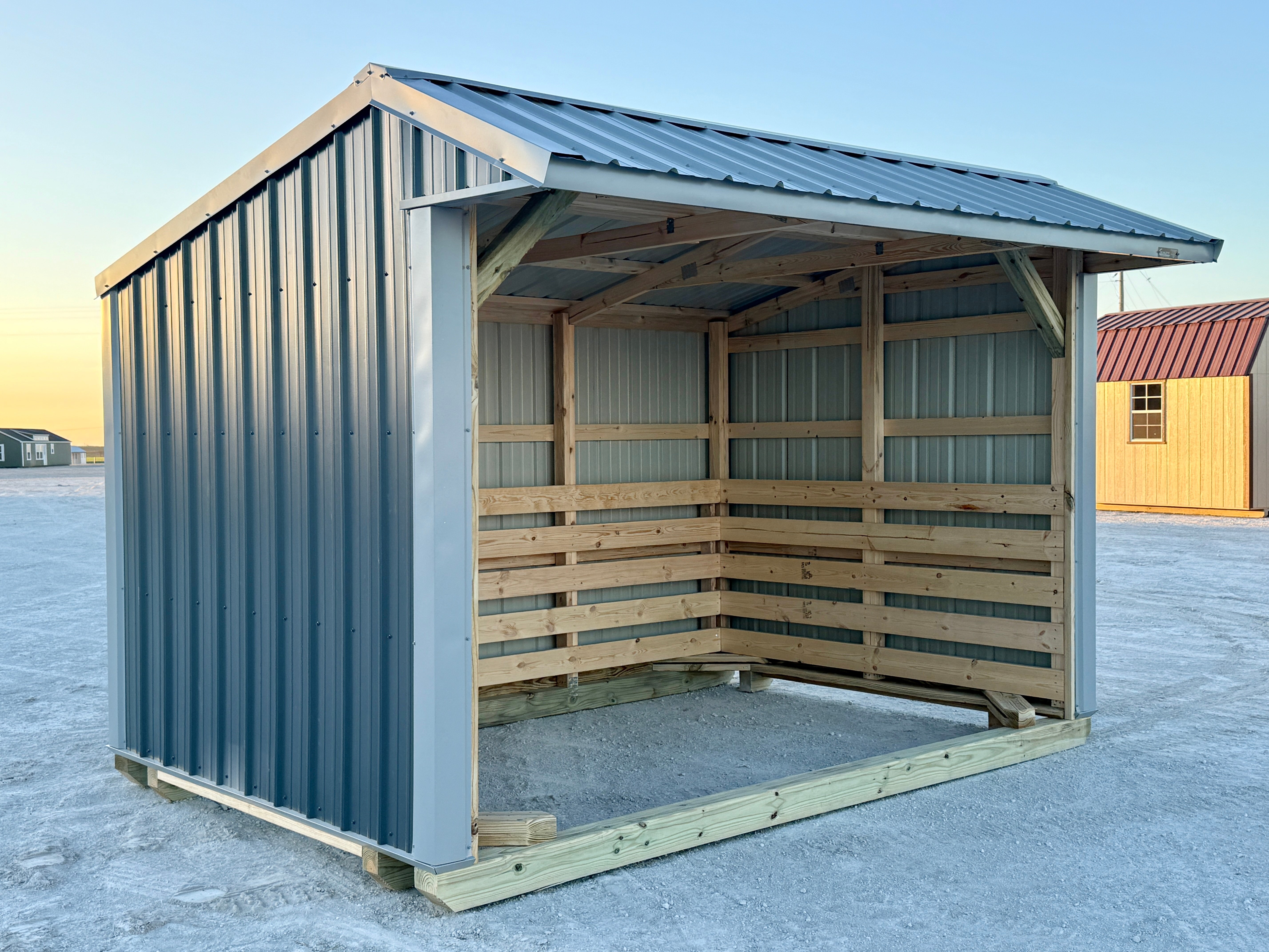 8x12 Metal Run-in Shed #6047