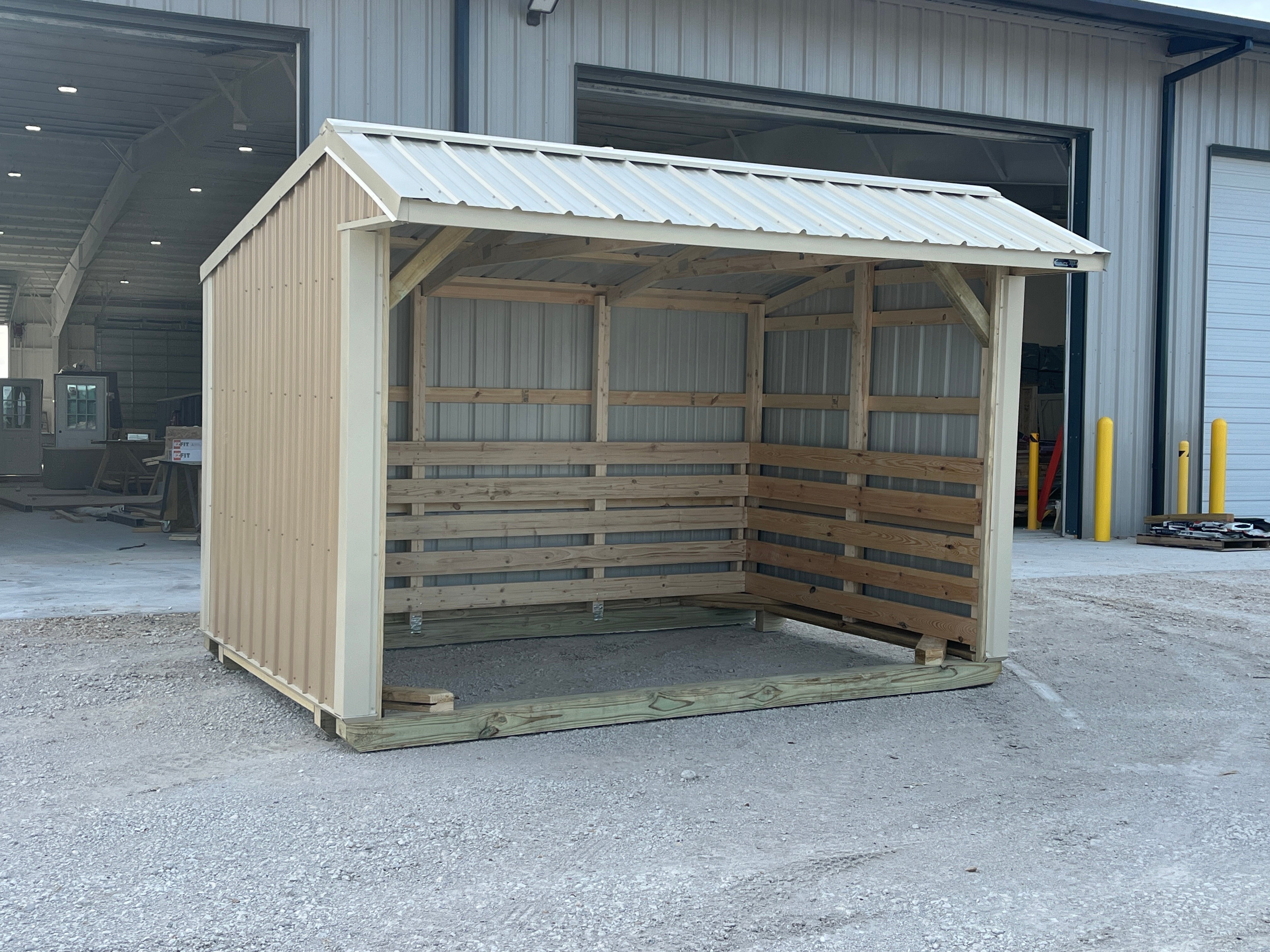 8x12 Metal Run-in Shed #6048