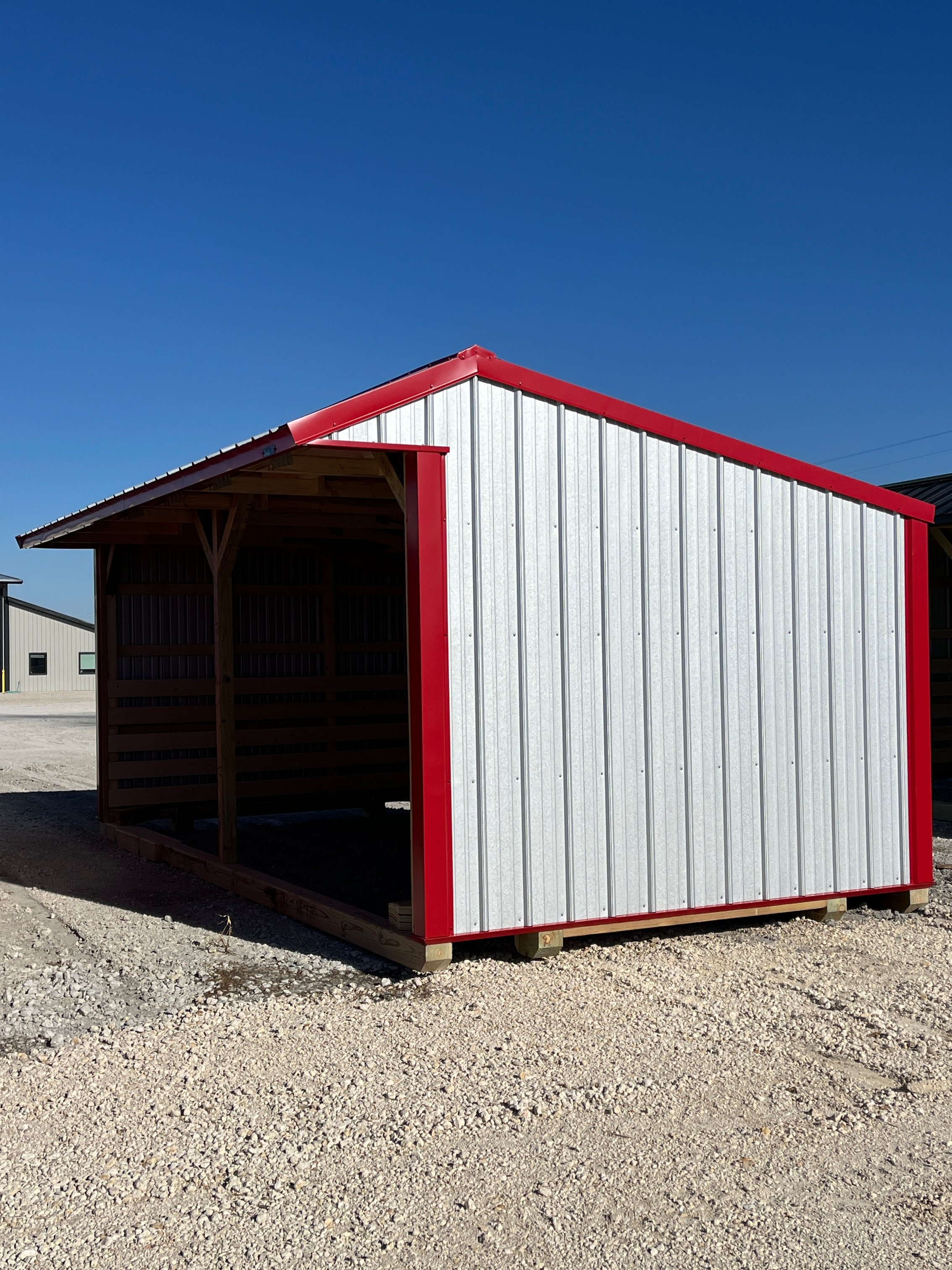 10x20 Metal Run-in Shed #6053