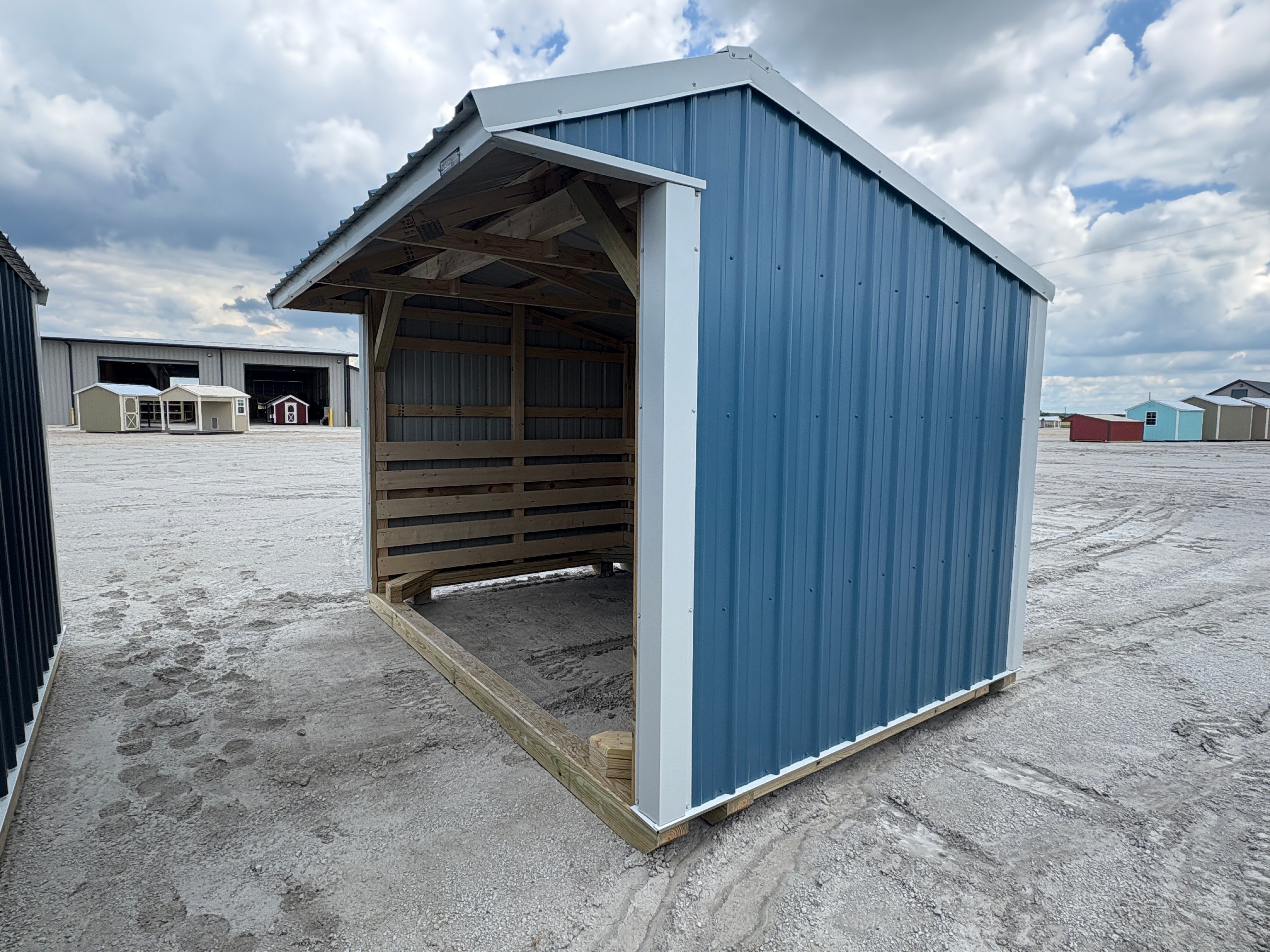 8x12 Metal Run-in Shed #6512