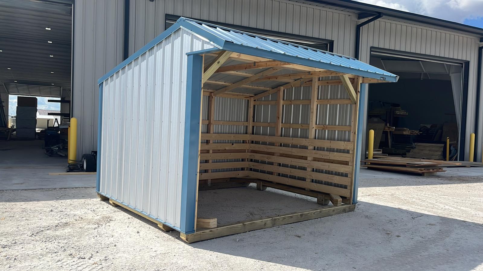 10x12 Metal Run-in Shed #7156