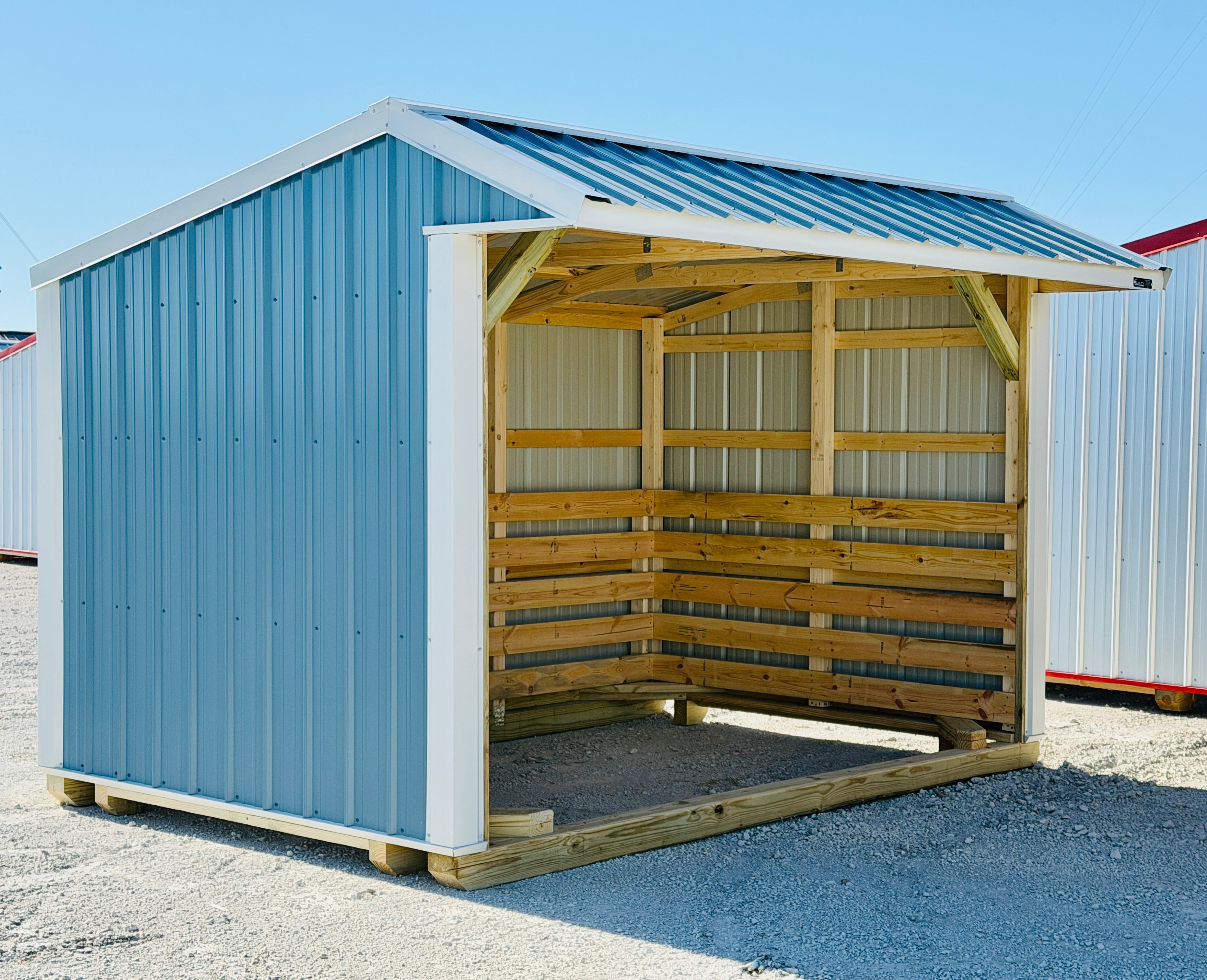 8x12 Metal Run-in Shed #7261