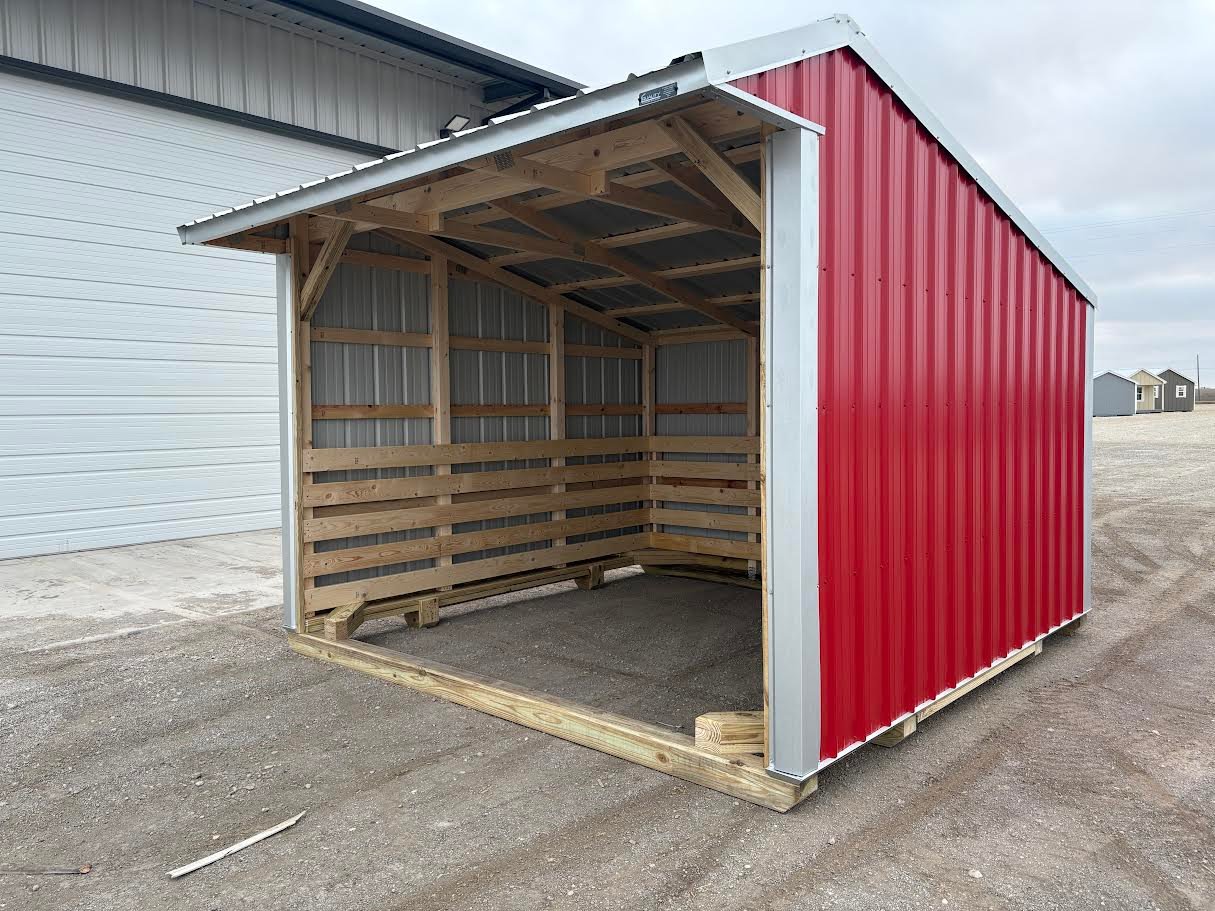 12x12 Metal Run-in Shed #7447