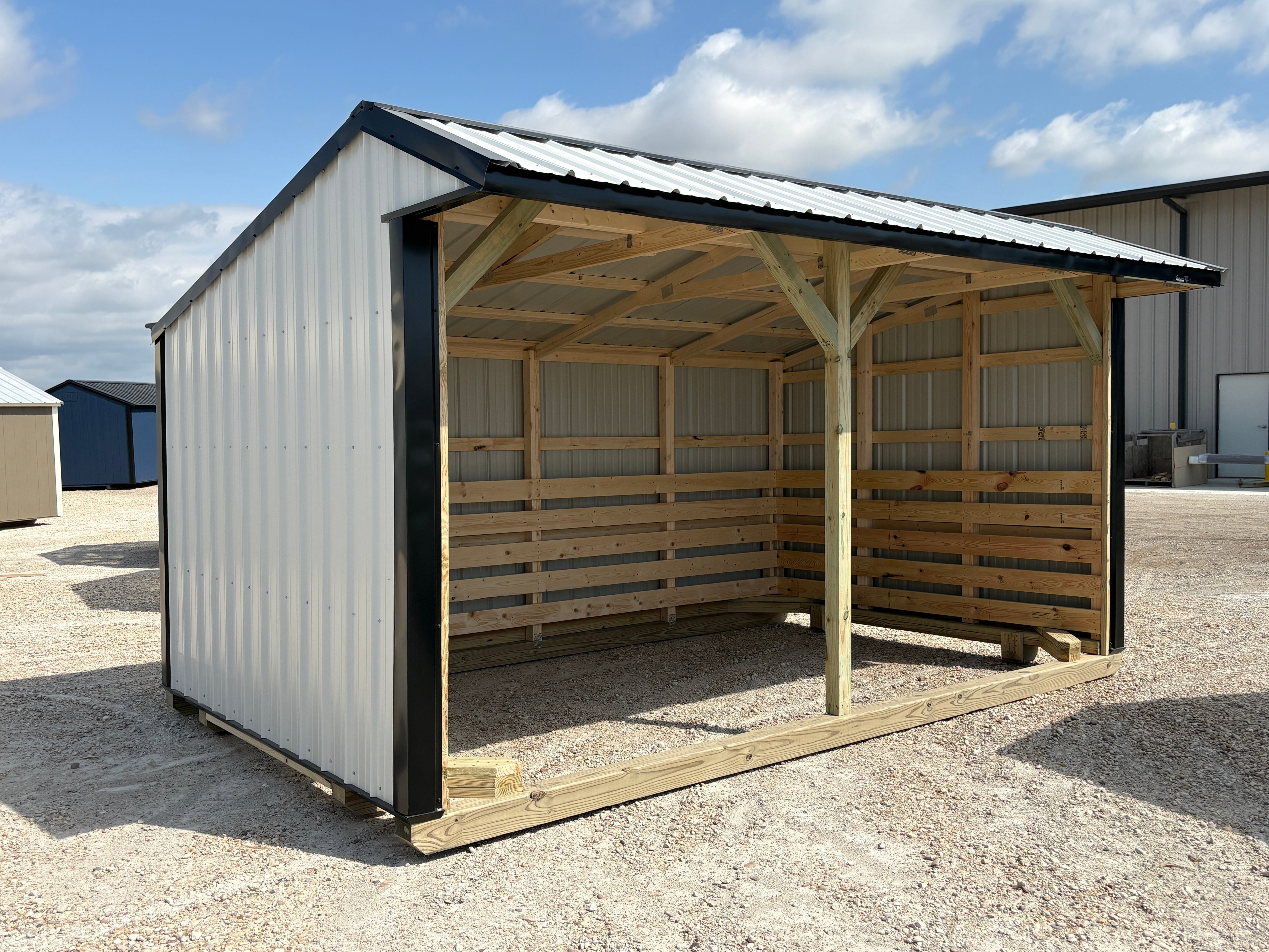 10x16 Metal Run-in Shed #7705