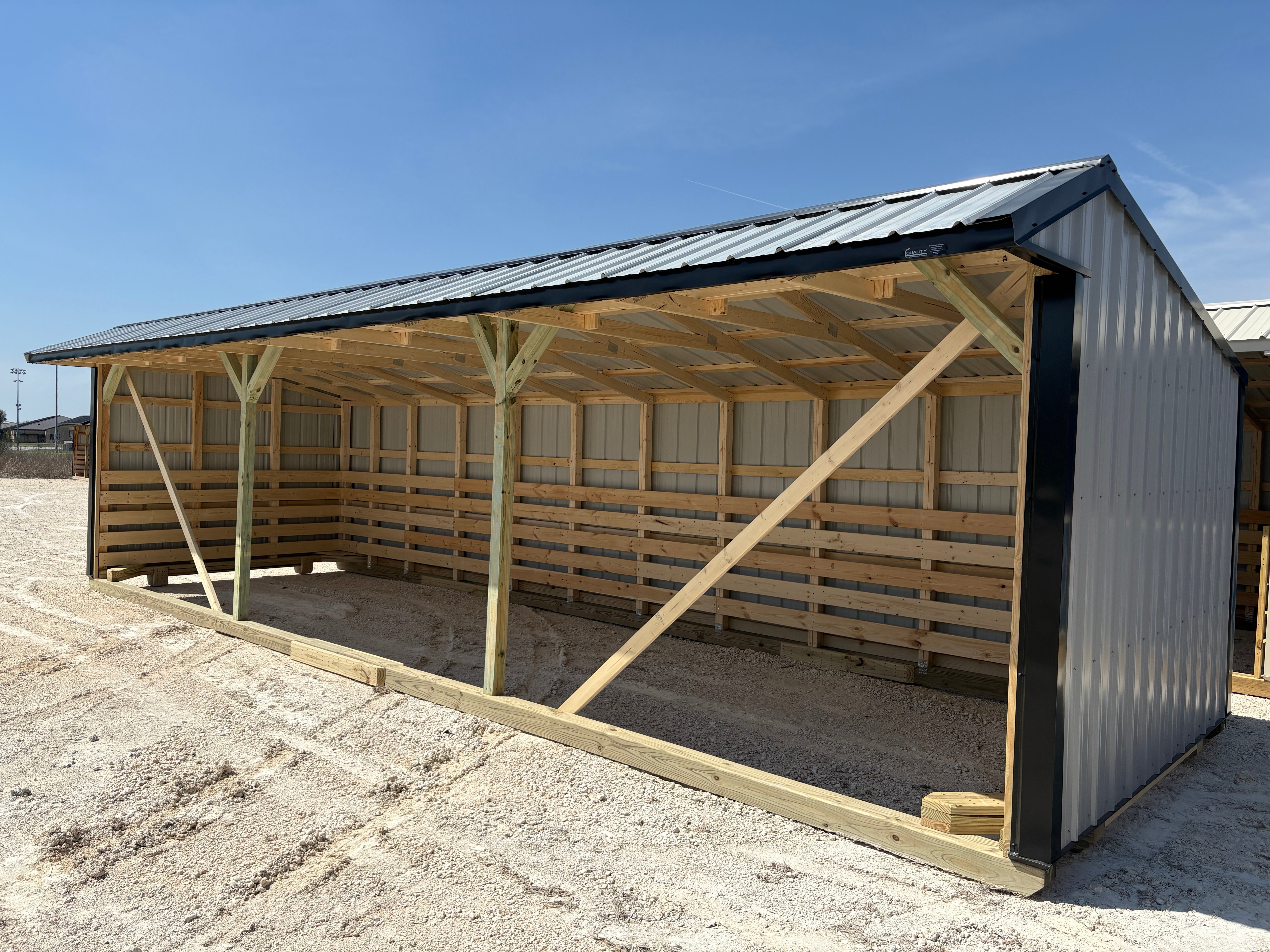 10x32 Metal Run-in Shed #7708