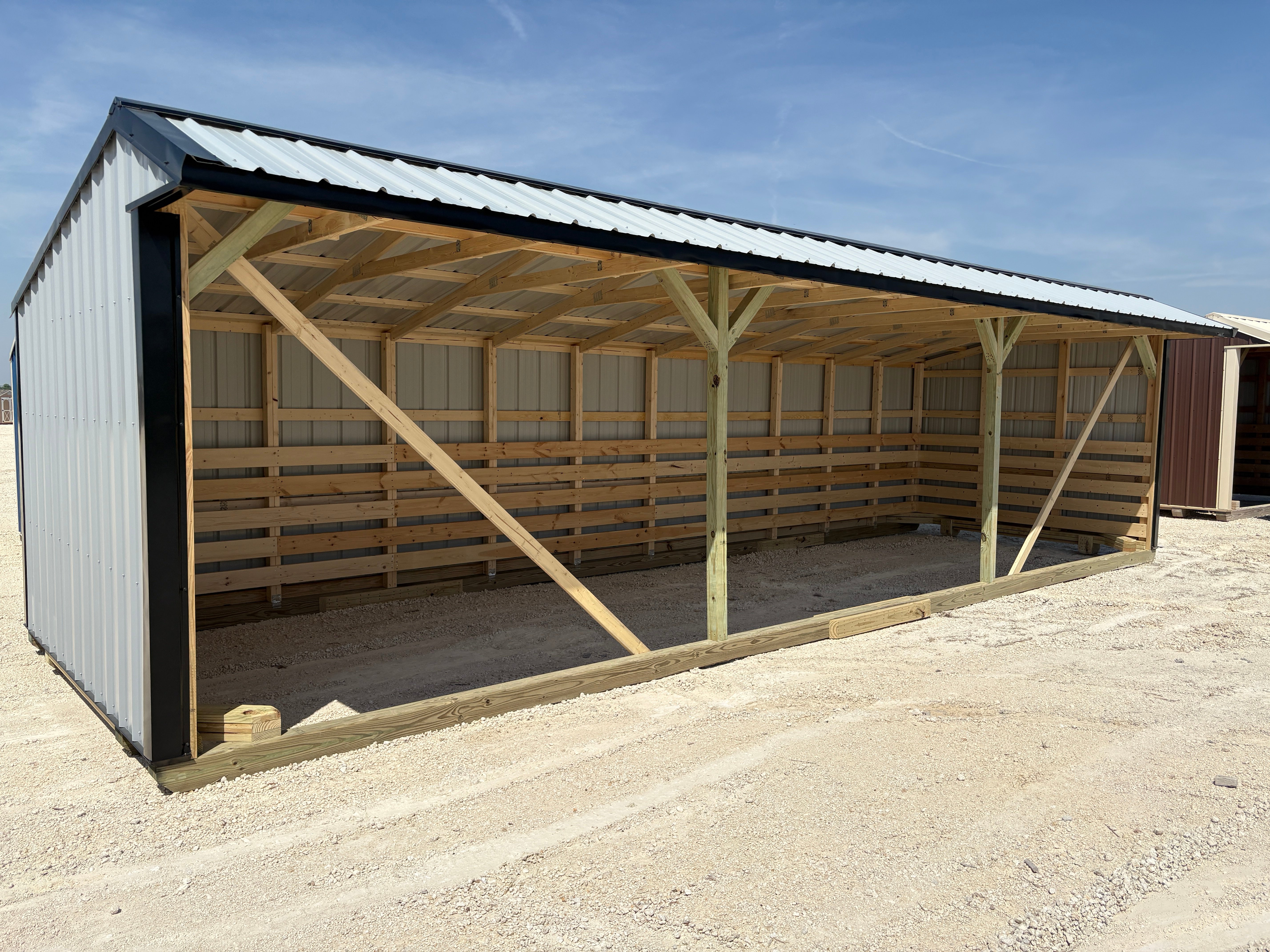 10x32 Metal Run-in Shed #7708