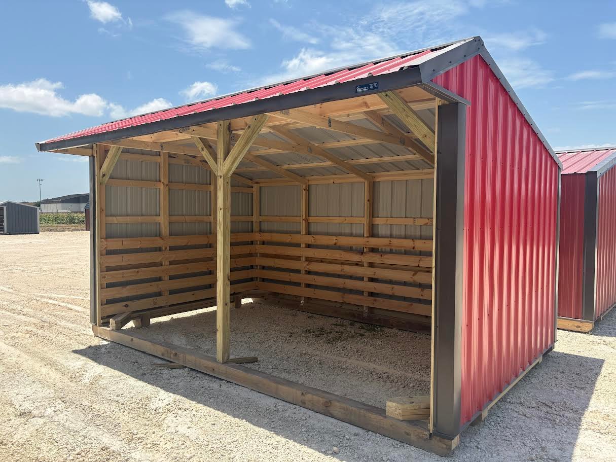 10x16 Metal Run-in Shed #7932