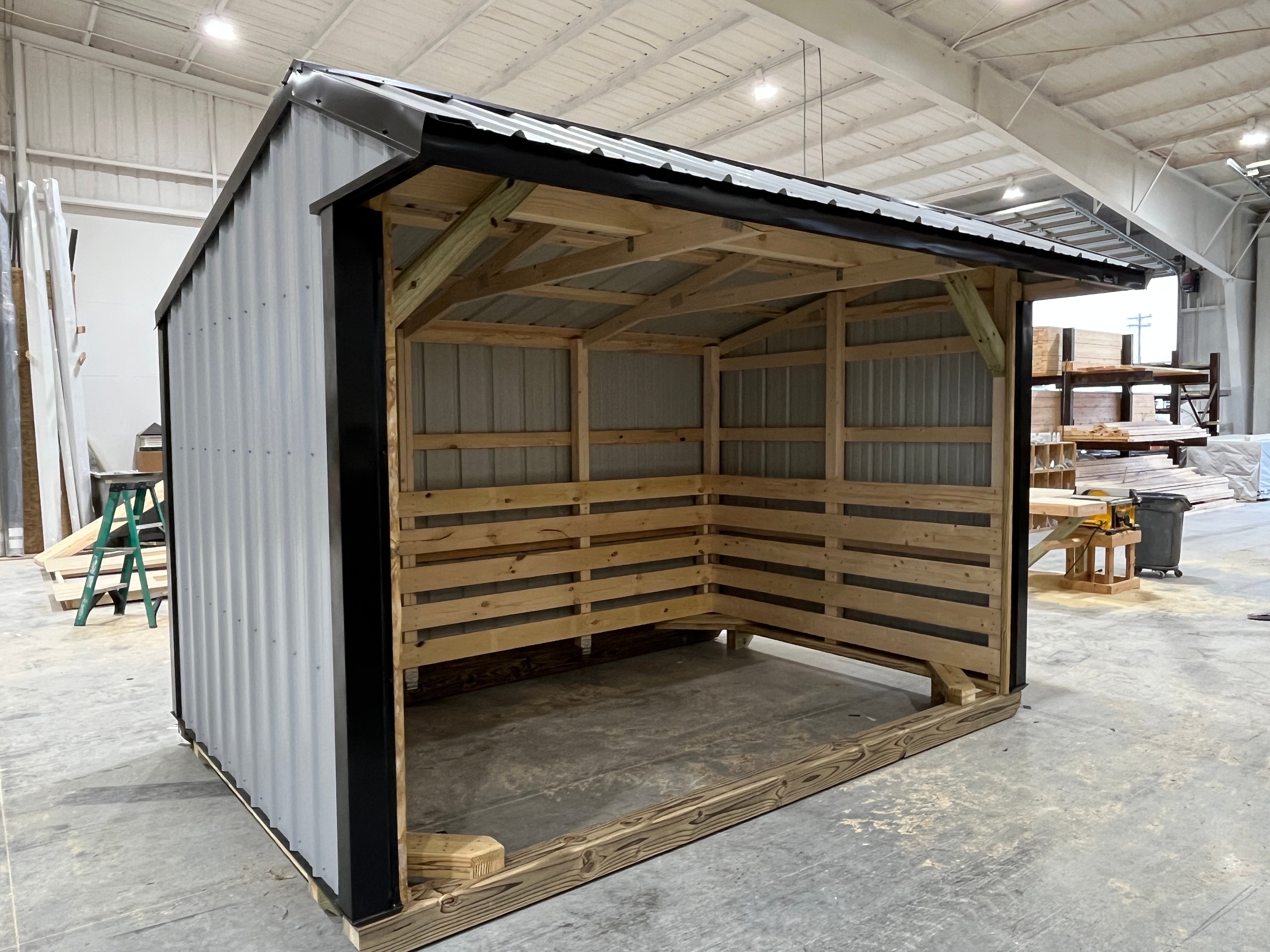 8x12 Metal Run-in Shed #8043