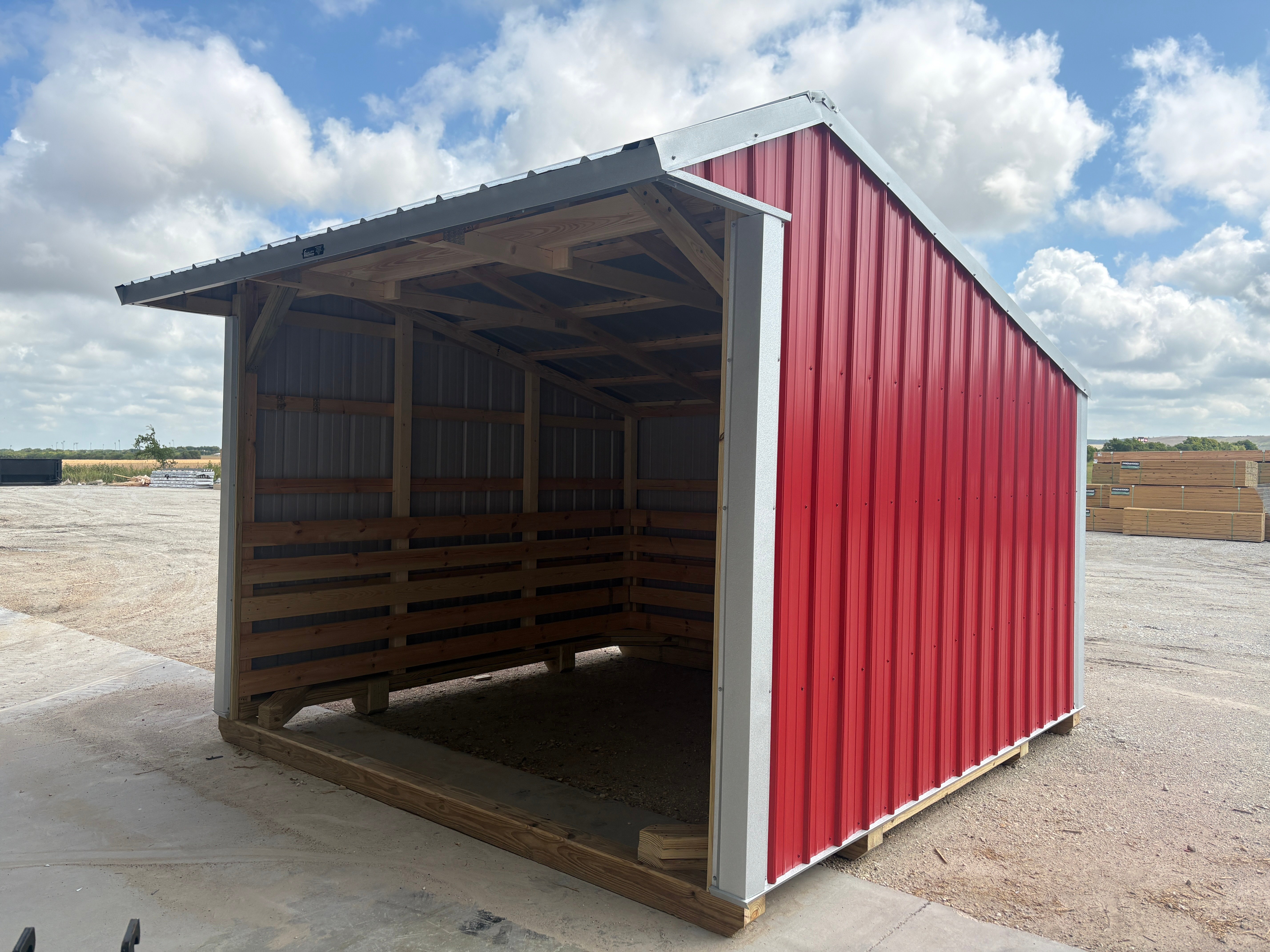 12x12 Metal Run-in Shed #8045