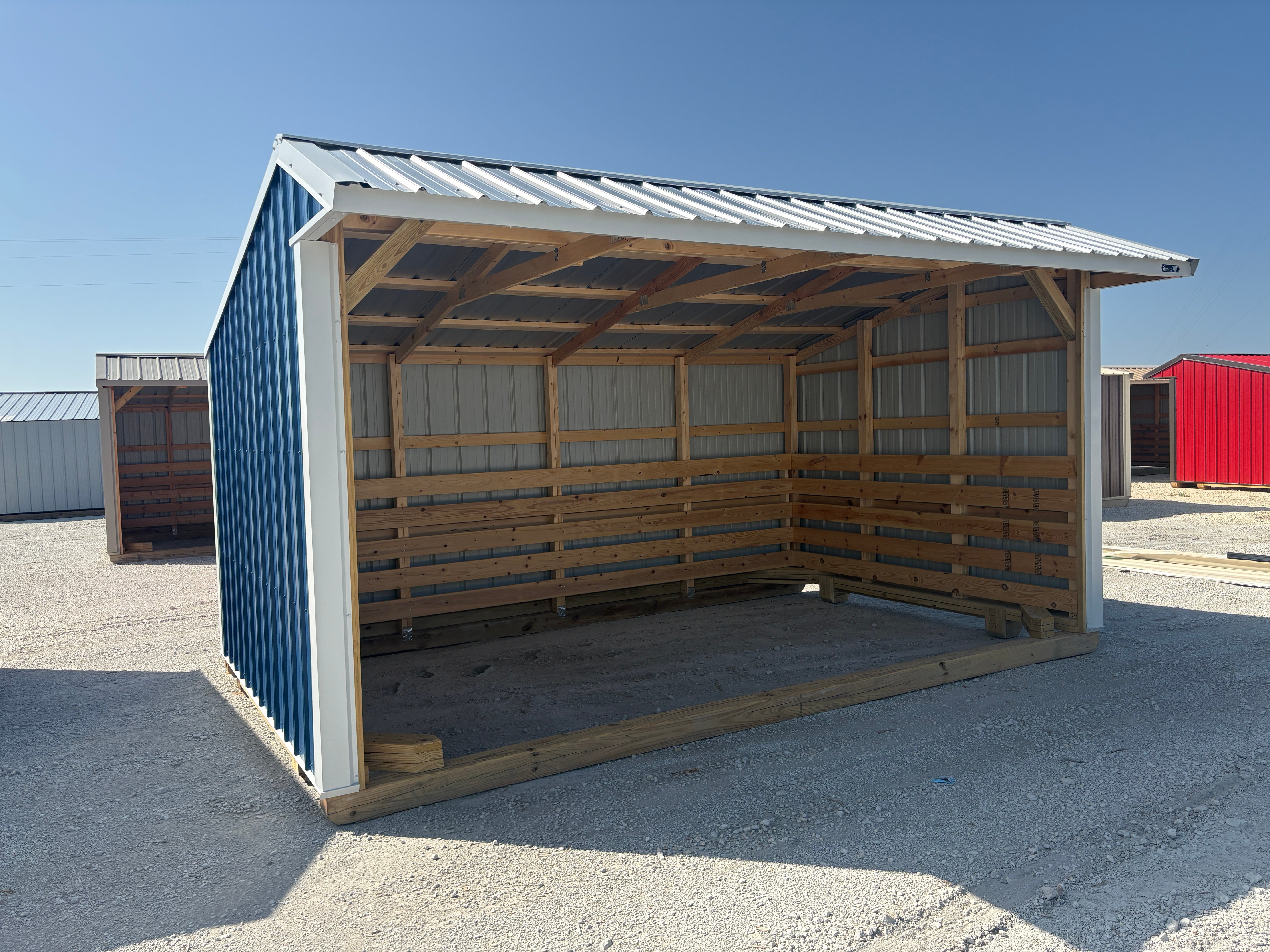 10x16 Metal Run-in Shed #8330