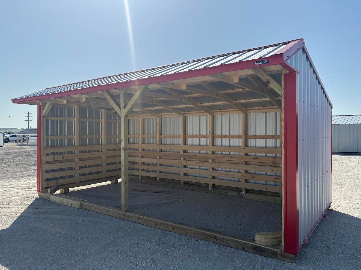 10x20 Metal Run-in Shed #8382