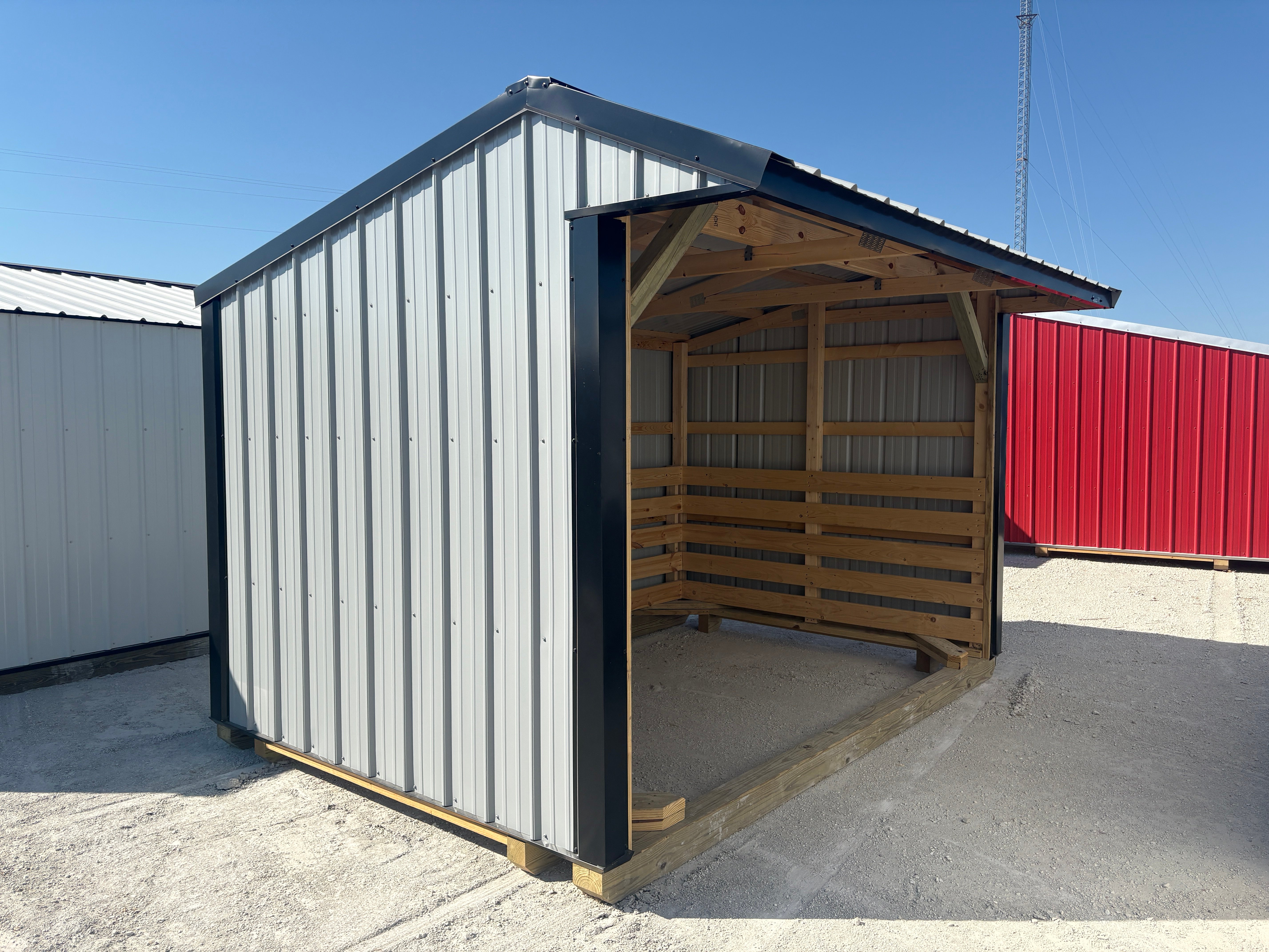 8x12 Metal Run-in Shed #8597