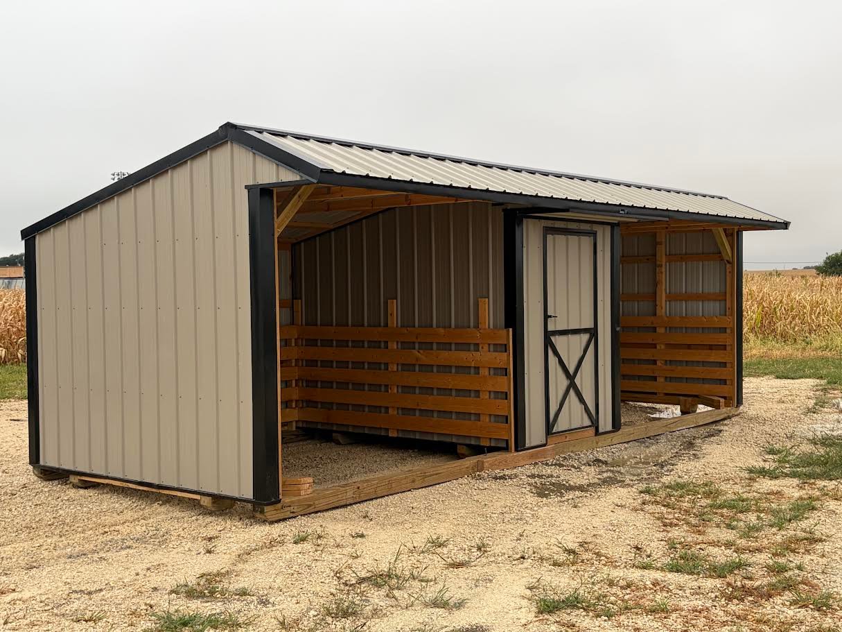 10x26 Run-in Shed w/Tack Room #7827