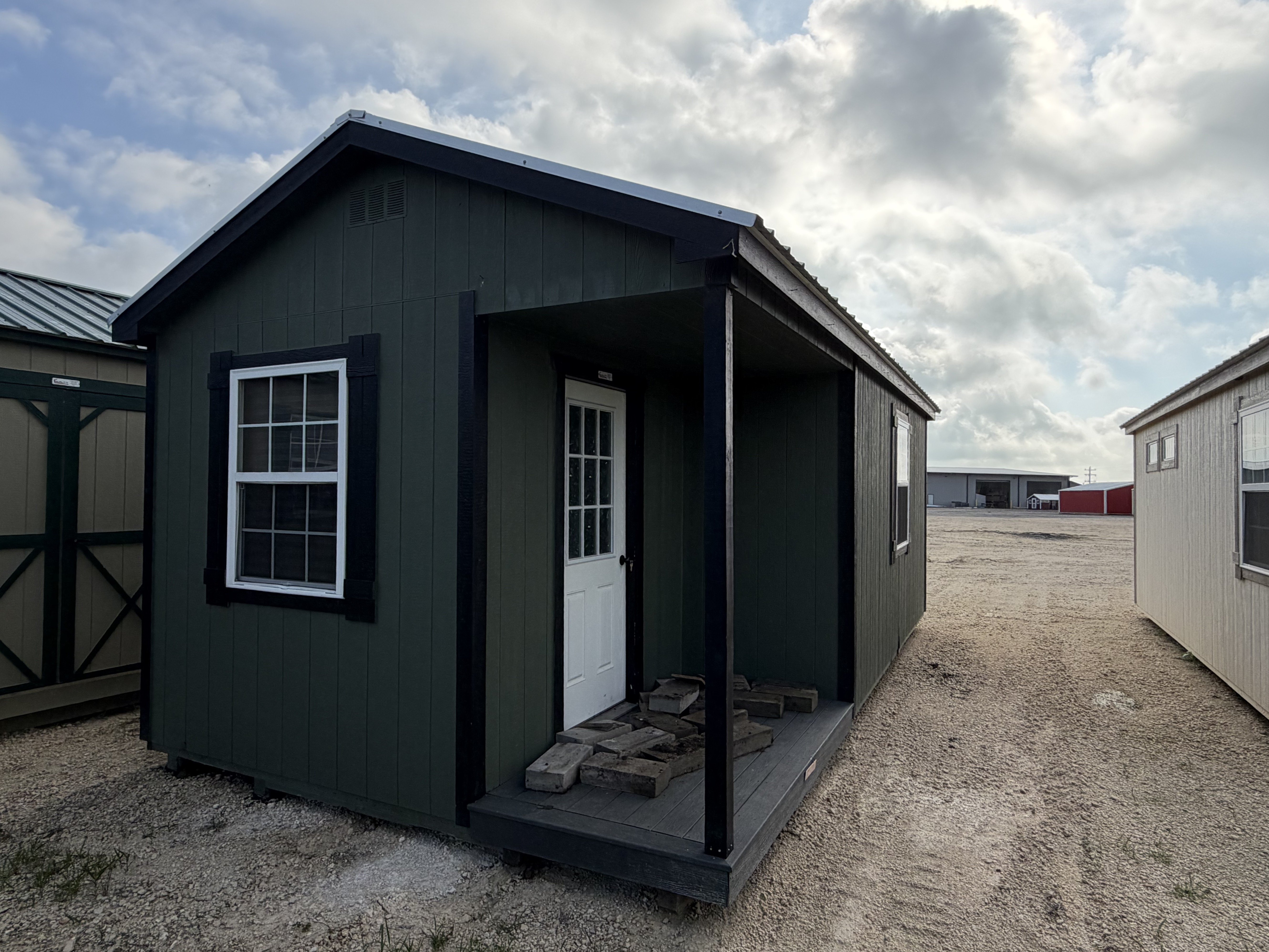 12x24 Gable Cabin w/Porch #4490