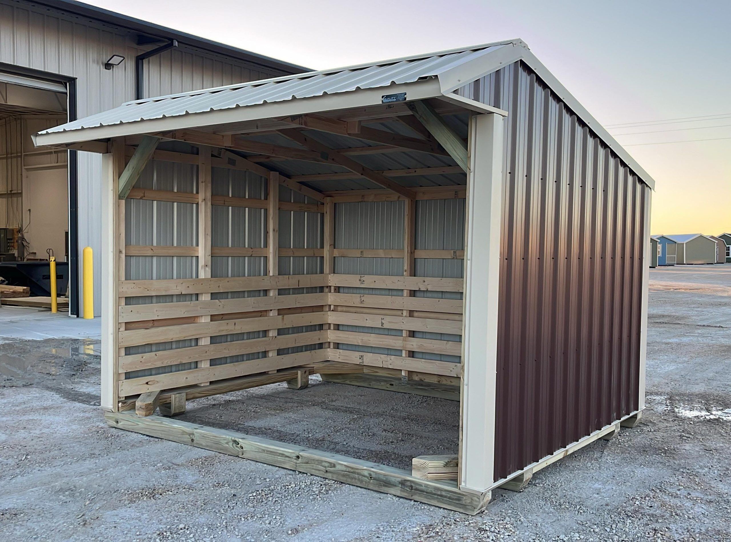 10x12 Metal Run-in Shed #6227