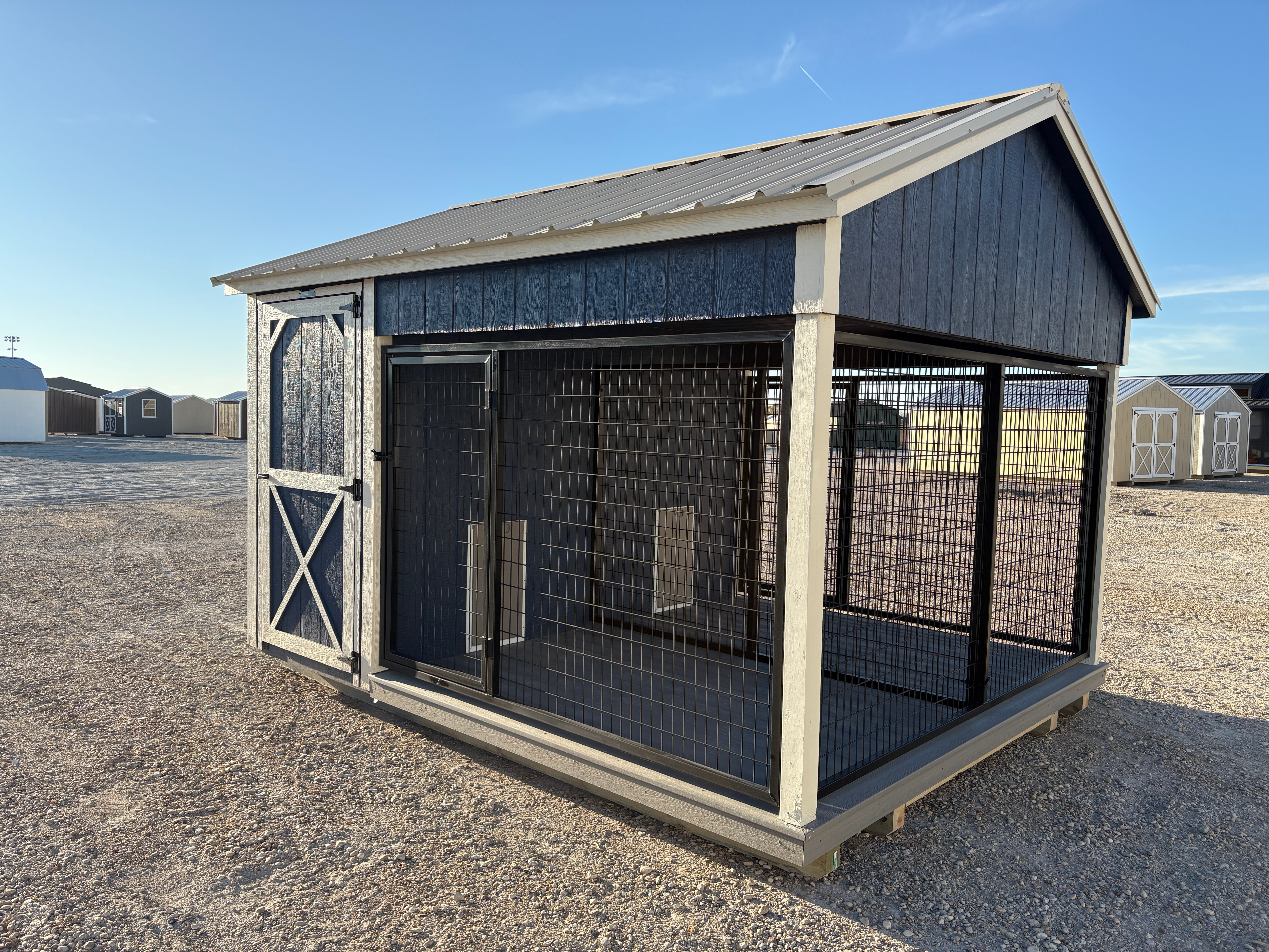 10x12 Double Dog Kennel #7391