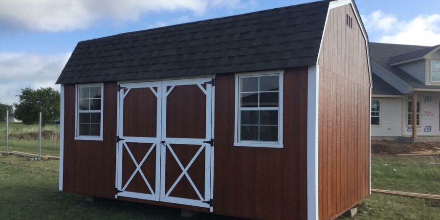 Brown Backyard Shed